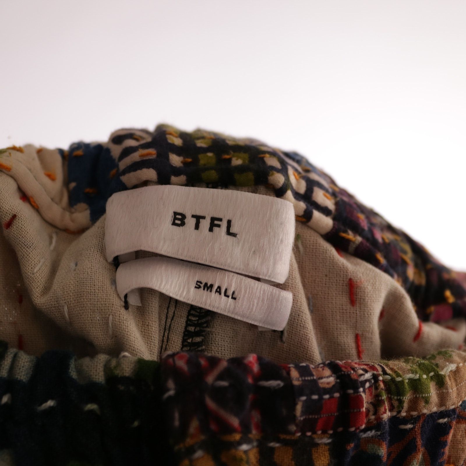 BTFL BTFL Patchwork Quilted Mixed Media Stitched Pants Small Size US 32 / EU 48 - 7 Thumbnail