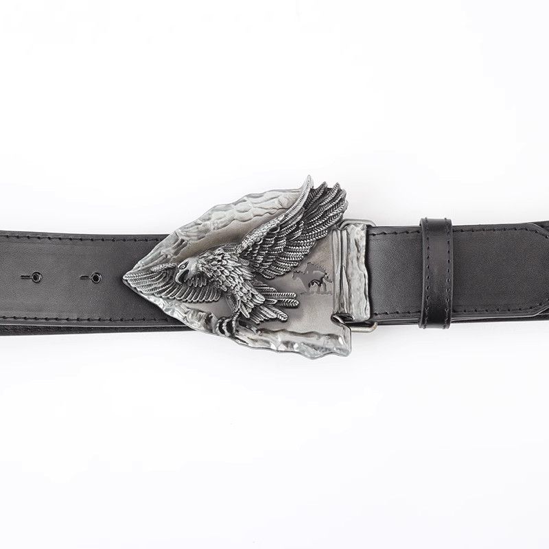 Designer Matchless Vintage Belt Riveted Belts Menswear Accessories Size ONE SIZE - 1 Thumbnail