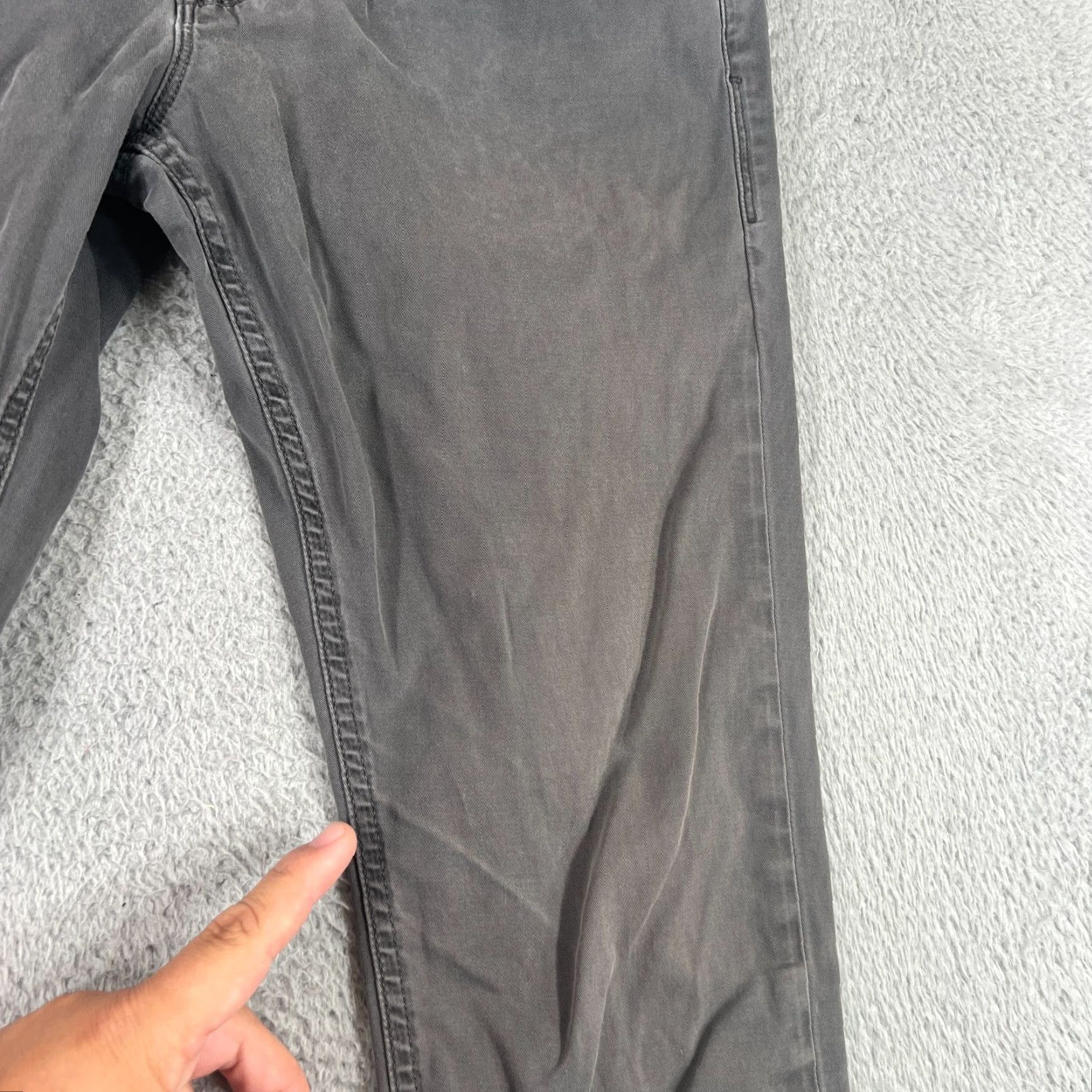 Hudson VINTAGE Hudson Jeans Mens Straight Pants 32x32 Gray Slim Fit Denim 2010s Size US 29 - 2 Thumbnail