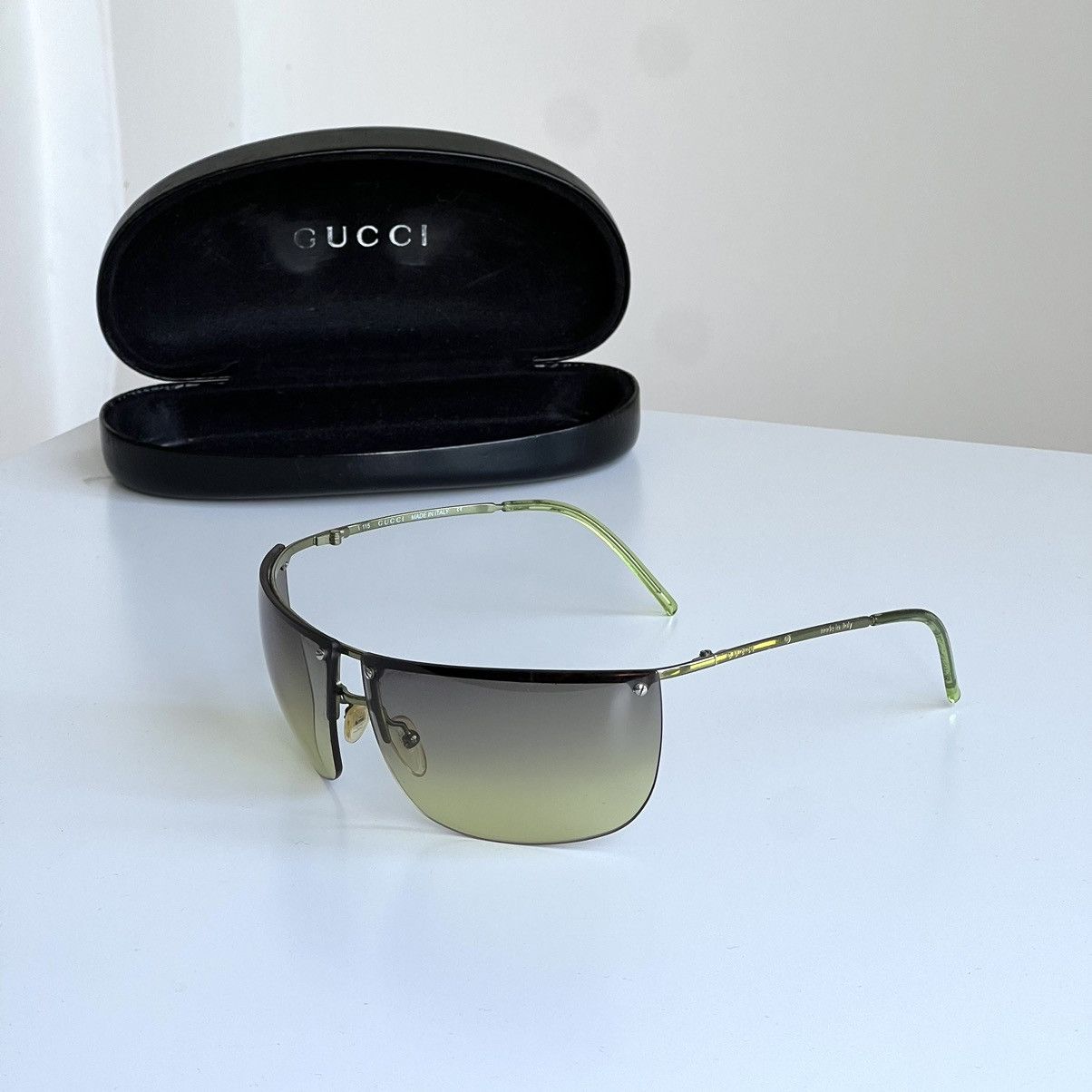 Gucci × Tom Ford × Vintage Gucci Lime Gradient Sunglasses