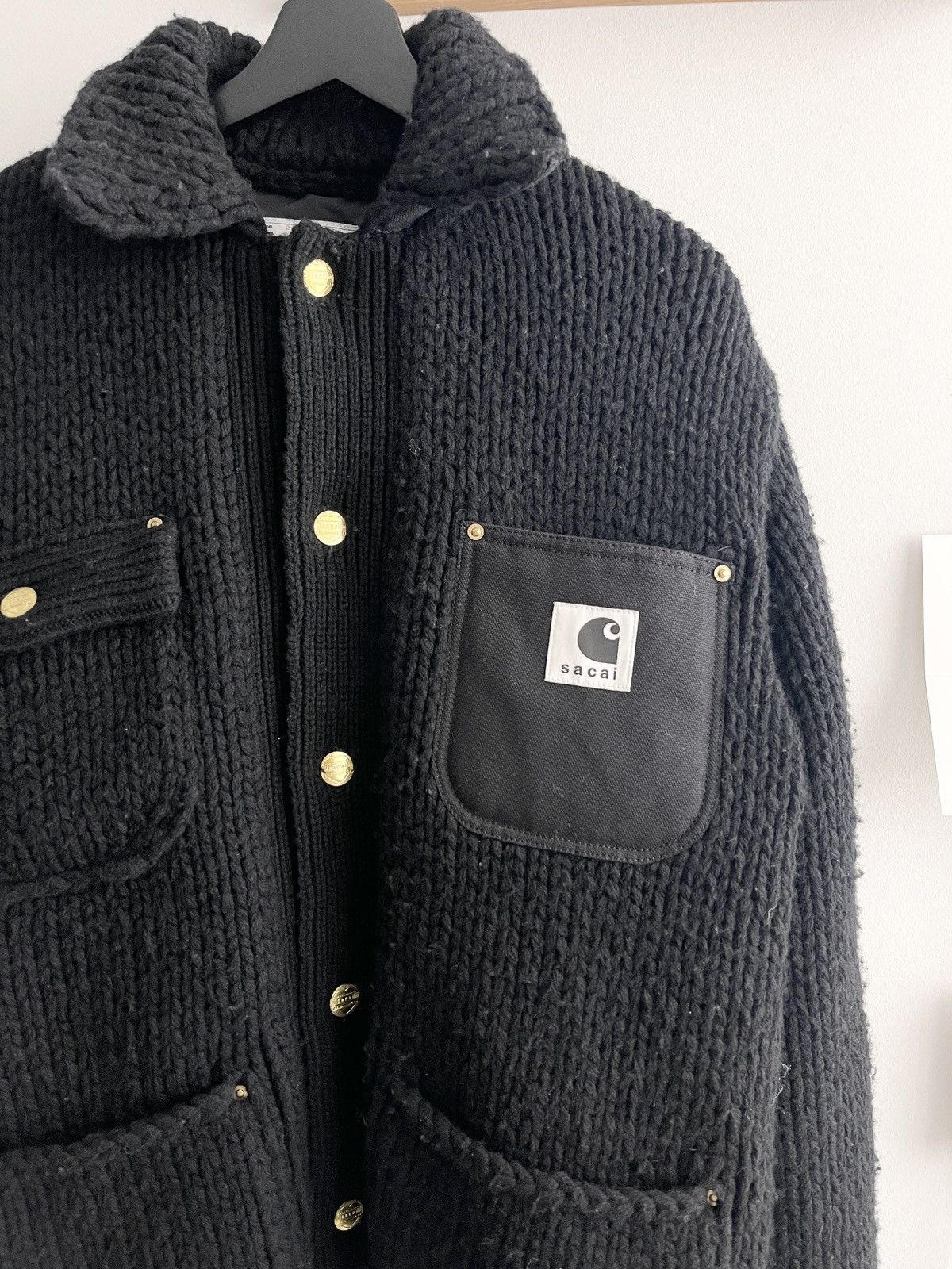 Carhartt Wip × Sacai RARE AF! Sacai x Carhartt WIP Knit Jacket Michigan Size US M / EU 48-50 / 2 - 2 Thumbnail