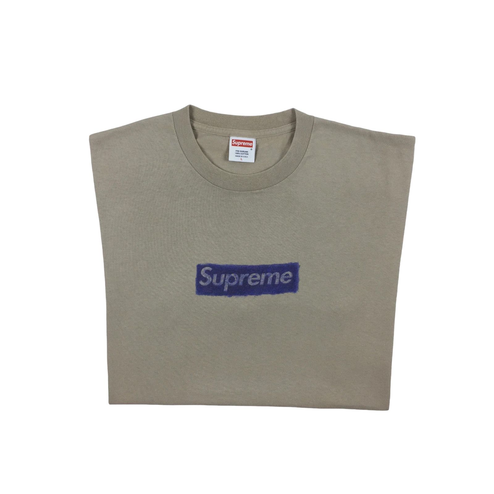Supreme 2004 Supreme Molodkin Tan Box Logo Tee Size US L / EU 52-54 / 3 - 1 Thumbnail