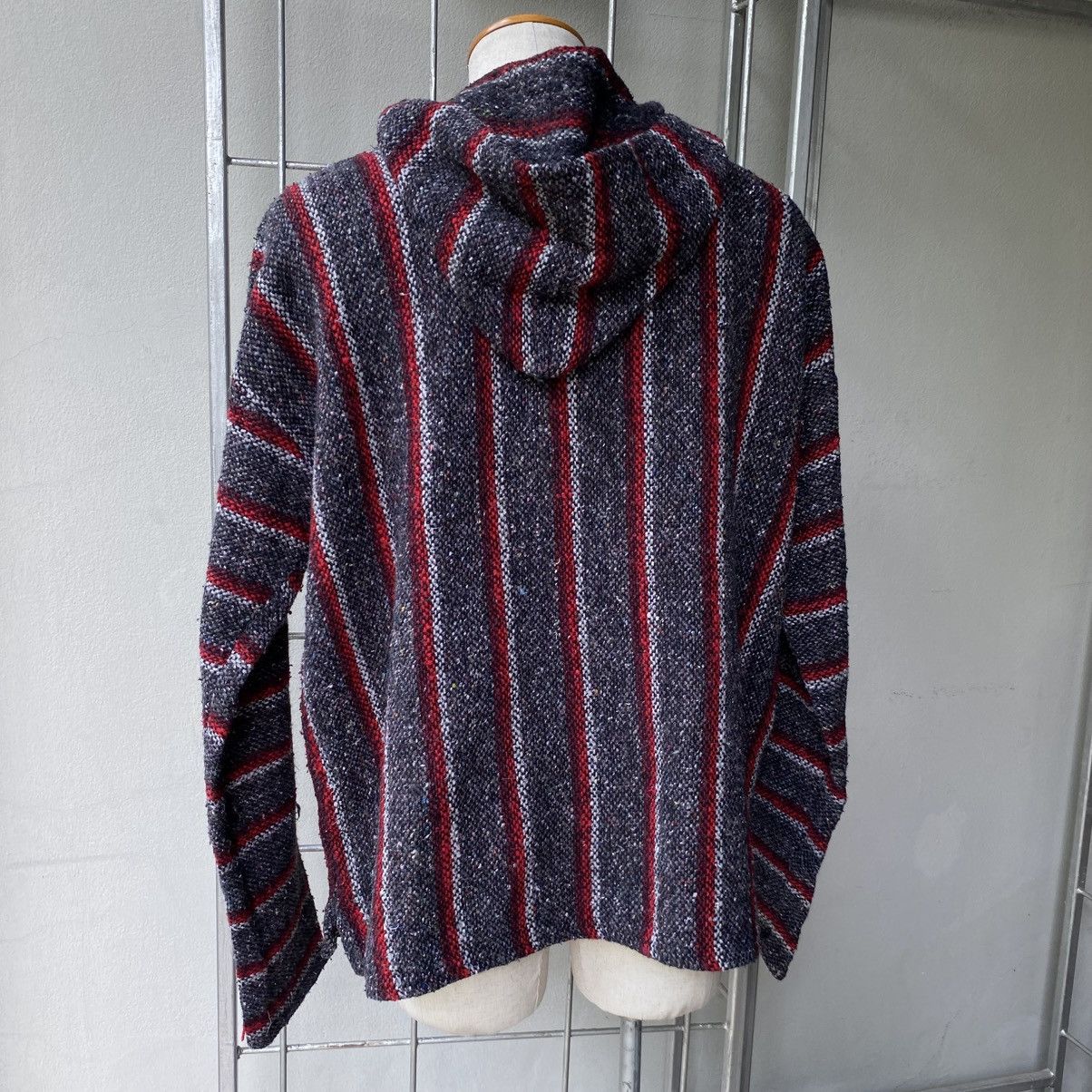 Vintage Black & Red Striped Baja Hoodie Size US M / EU 48-50 / 2 - 20 Thumbnail