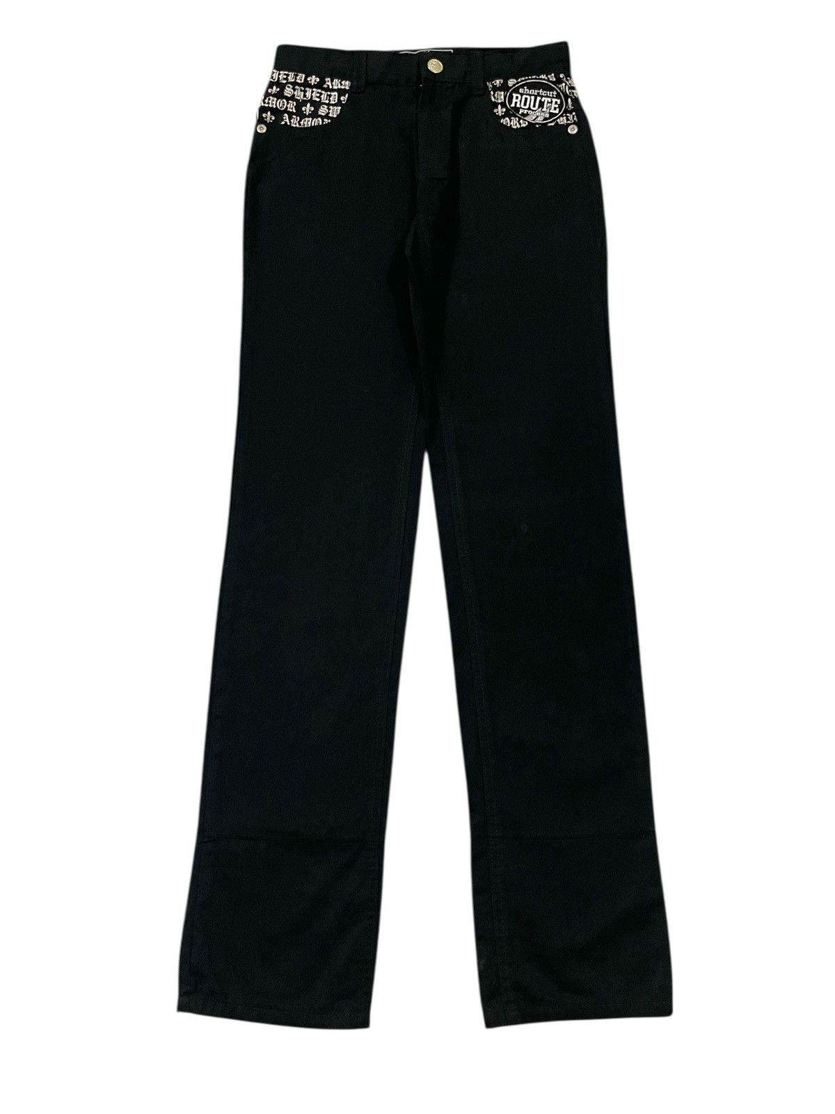 14th Addiction Y2k Japan Stage Mischivous Skull Graphic Gothic Text Pants Size US 29 - 3 Thumbnail