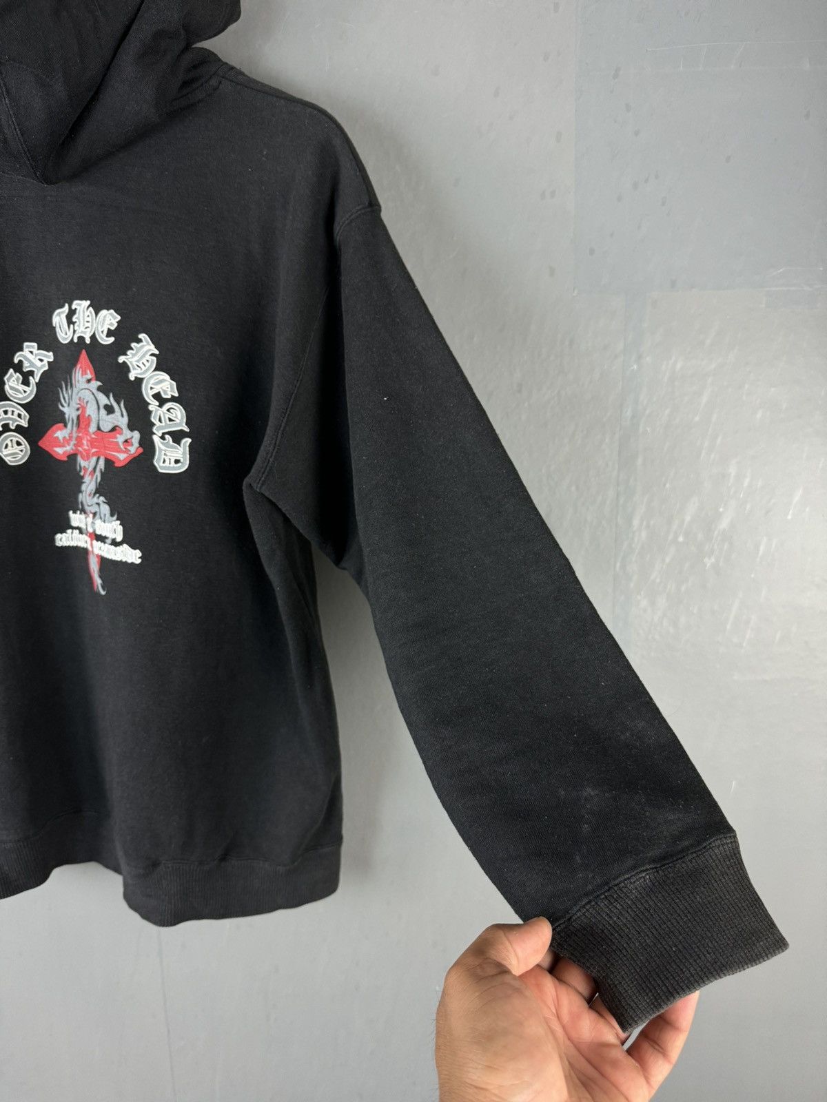 Dragonfly × Japanese Brand × Vintage JAPANESE DESIGN DRAGON FLY CROSS LOGO HOODIE SWEATSHIRT Size US S / EU 44-46 / 1 - 3 Thumbnail