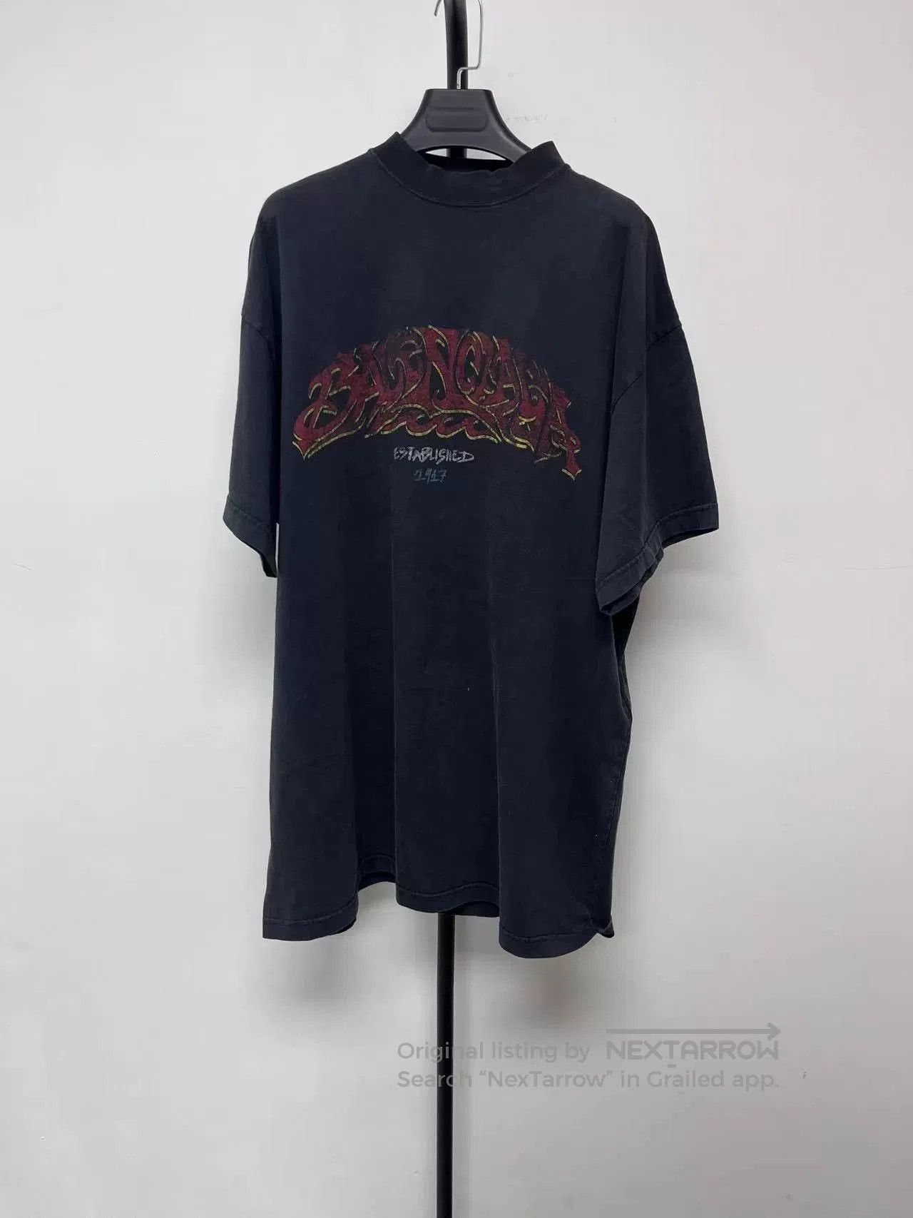 Balenciaga Balenciaga Offshore Solid Print Crewneck T-shirt. Size US M / EU 48-50 / 2 - 1 Thumbnail