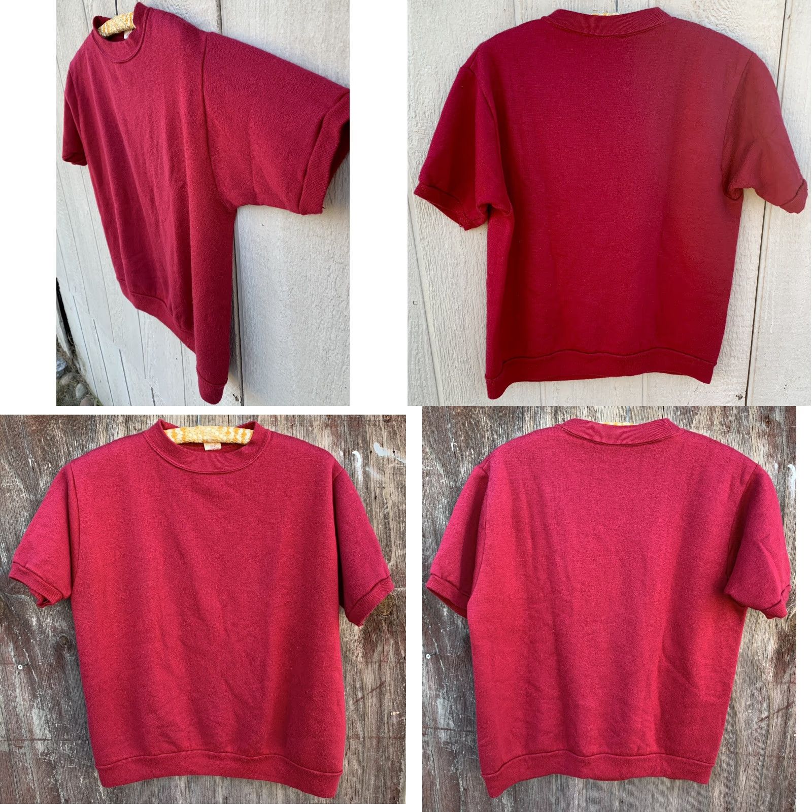 Vintage VINTAGE Towncraft Sweatshirt Short Sleeve Red L 42 44 Acrylic Fiber Pullover Men Vintage USA College Retro 50s 60s Size US L / EU 52-54 / 3 - 8 Thumbnail
