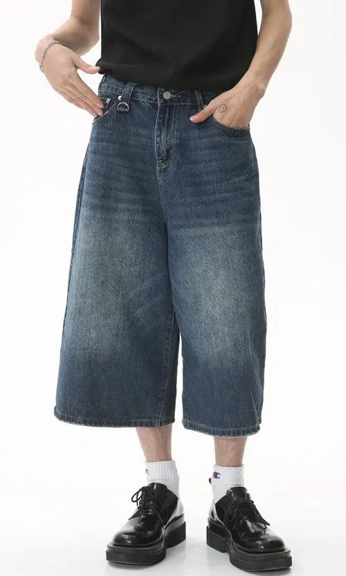 Other Loose fit wide-leg flared denim shorts Size US 32 / EU 48 - 3 Thumbnail