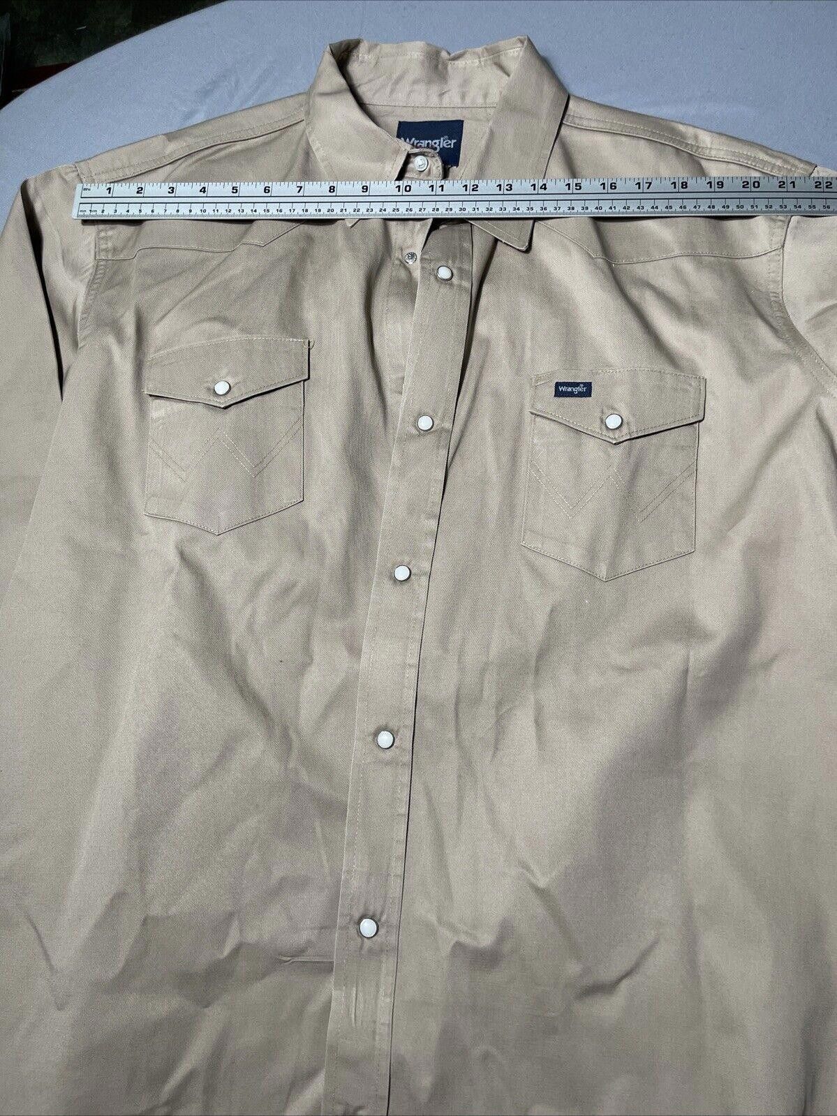 Wrangler Wrangler Pearl Snap Long Sleeve Shirt Men's Size 19x37 TALL Size US XL / EU 56 / 4 - 6 Thumbnail