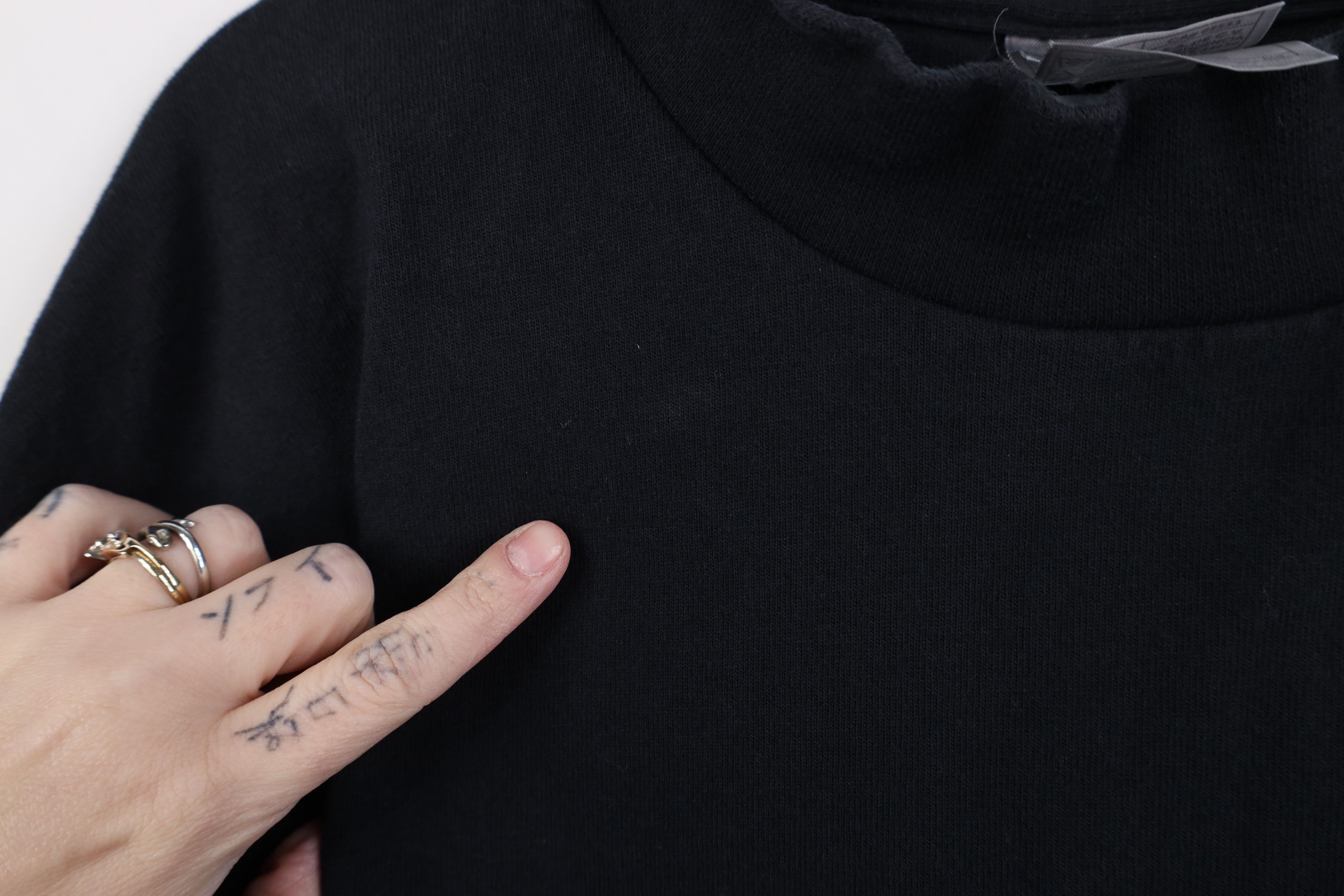 Nike Vintage Nike Mini Swoosh Mock Neck Long Sleeve T-Shirt Black Size US XXL / EU 58 / 5 - 7 Thumbnail