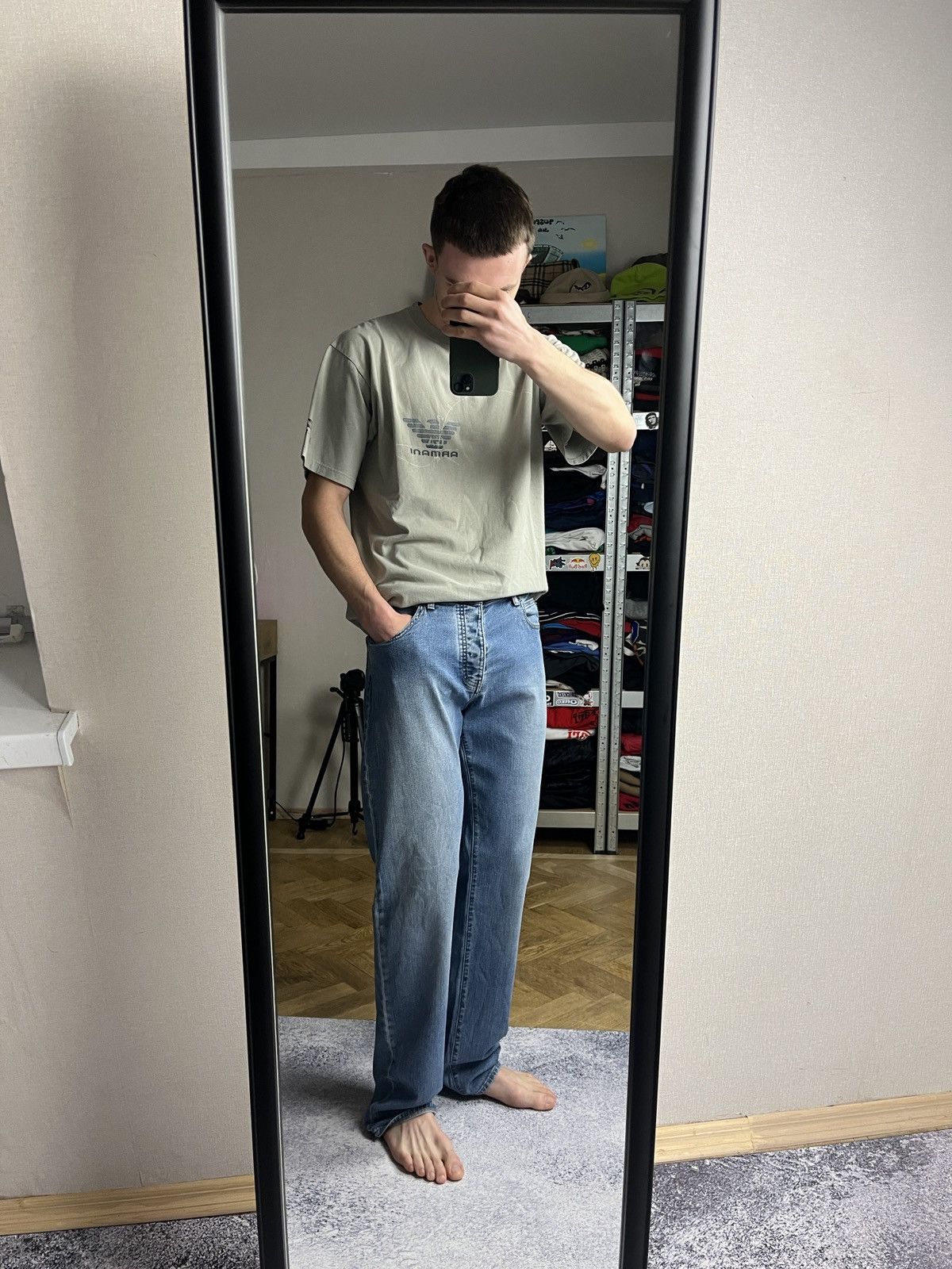 Armani × Vintage Vintage Y2K Armani Jeans Washed Denim Pants Jeans Streetwear Size US 34 / EU 50 - 4 Thumbnail