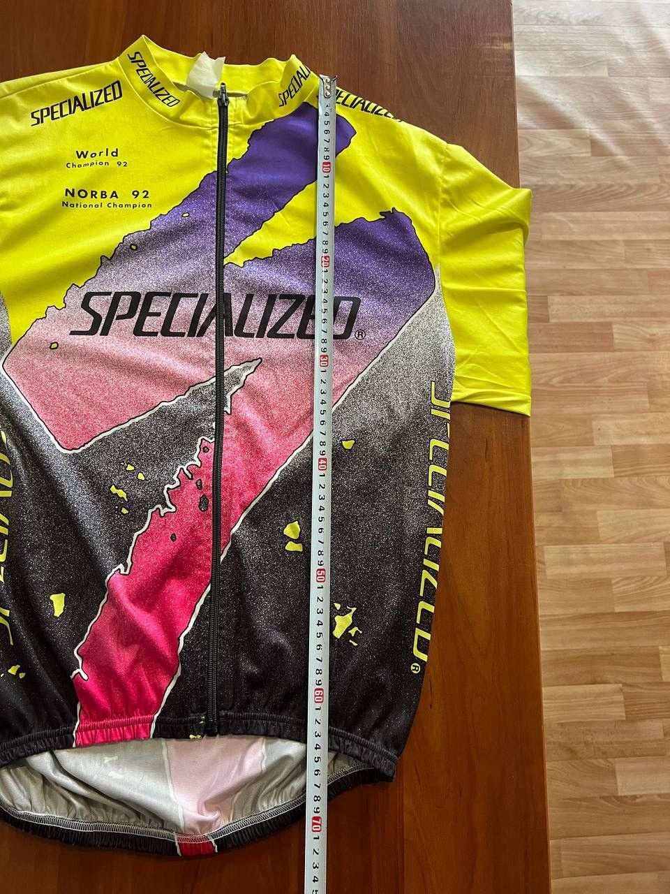 Vintage 1992 WORLD CHAMPION NORBA SPECIALIZED RARE CYCLING JACKET XL Size US XL / EU 56 / 4 - 18 Thumbnail