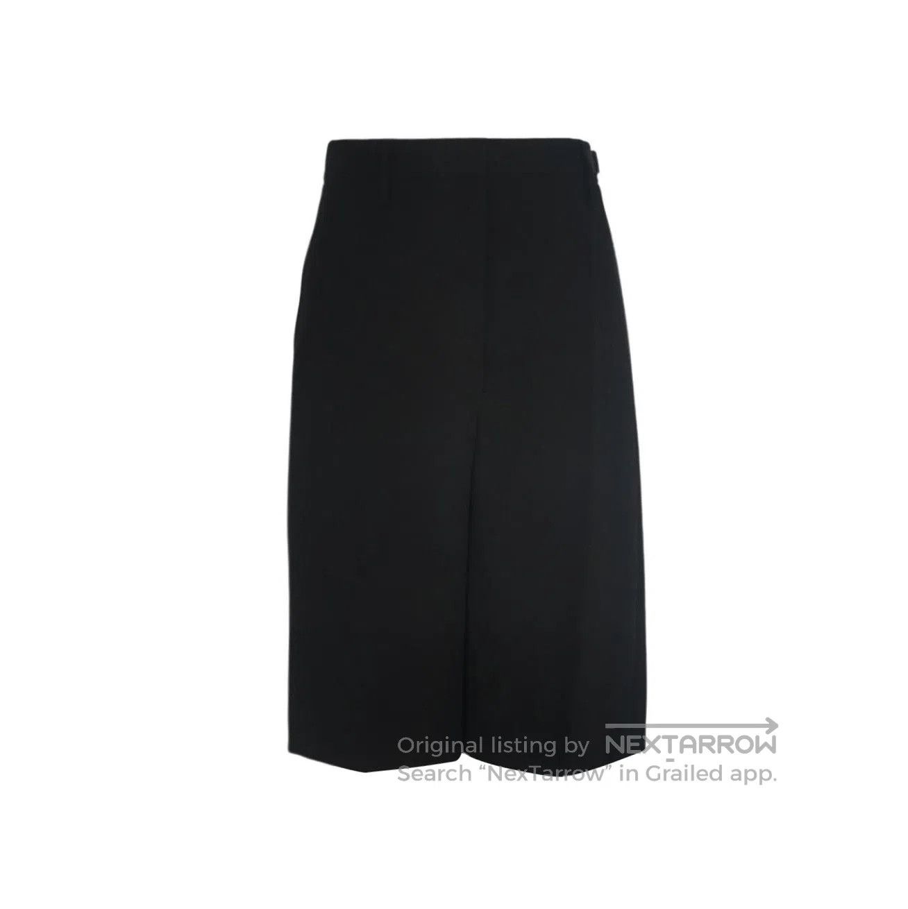 Prada Prada Black Pleated Tie Shorts Size 38 . Size 37" - 1 Thumbnail