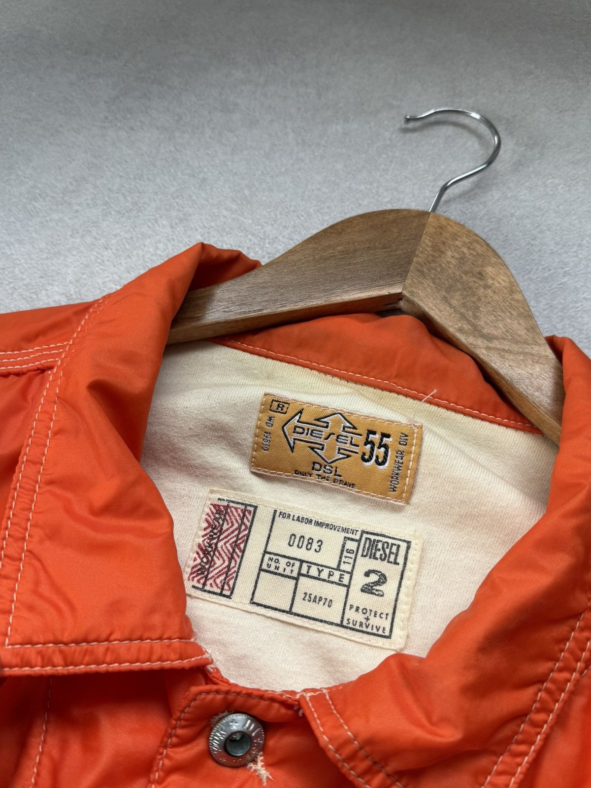 Diesel Vintage Diesel Work Wear Bomber Jacket Polyamide 90s Men’s Size US XL / EU 56 / 4 - 7 Thumbnail