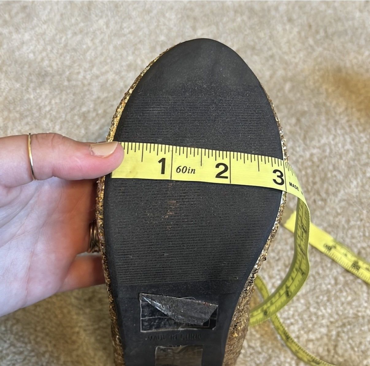 Forever 21 Forever 21 Sparkly Gold Ballet Flats Size 8 Size US 8 / IT 38 - 5 Thumbnail