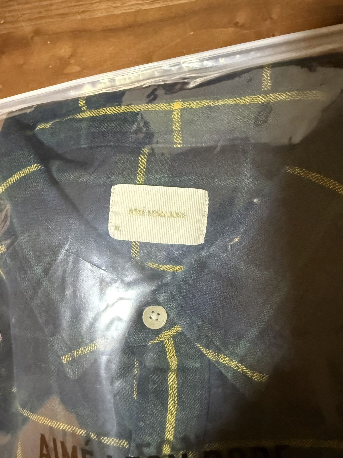 Aime Leon Dore Aime Leon Dore Plaid Overshirt Navy Plaid Shirt Jacket Sz XL Size US XL / EU 56 / 4 - 3 Thumbnail