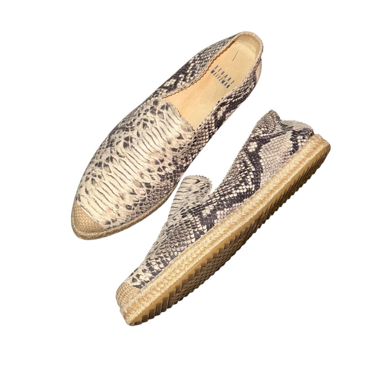 Stuart Weitzman Stuart Weitzman Catalan snakeskin espadrille slip on sneaker Size US 8.5 / IT 38.5 - 5 Thumbnail