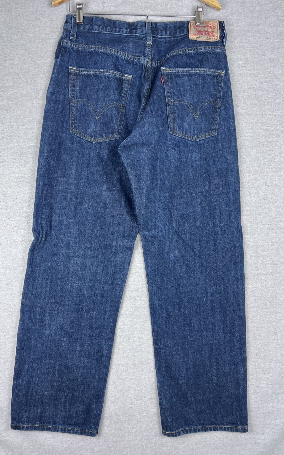 Levi's Vintage Levis Jeans Mens 34x34 (Fits 30x31) 569 Baggy Size US 30 / EU 46 - 3 Thumbnail