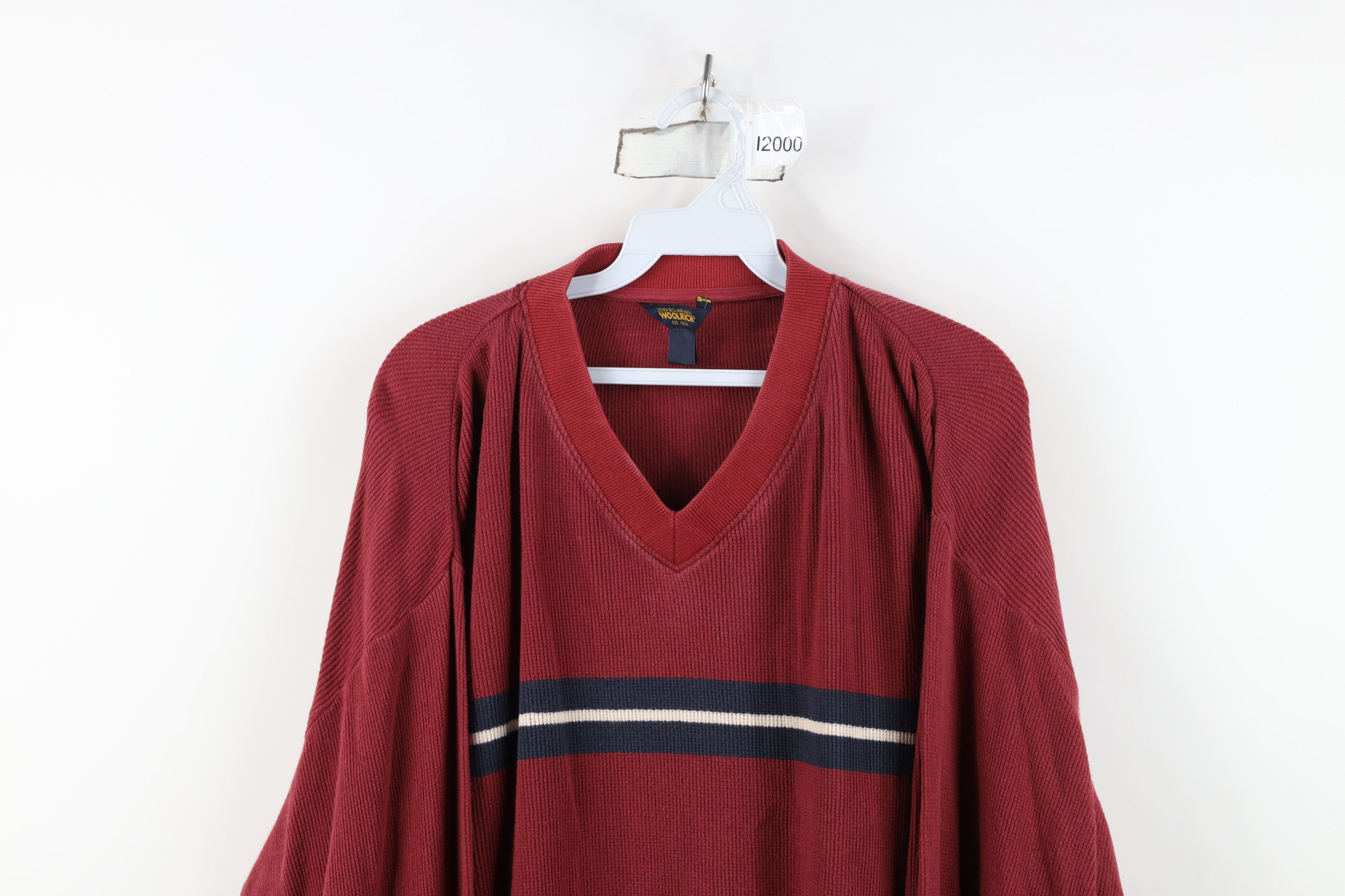 Woolrich Woolen Mills Vintage 90s Woolrich Thermal Waffle Knit Long Sleeve T-Shirt Size US XXL / EU 58 / 5 - 2 Thumbnail