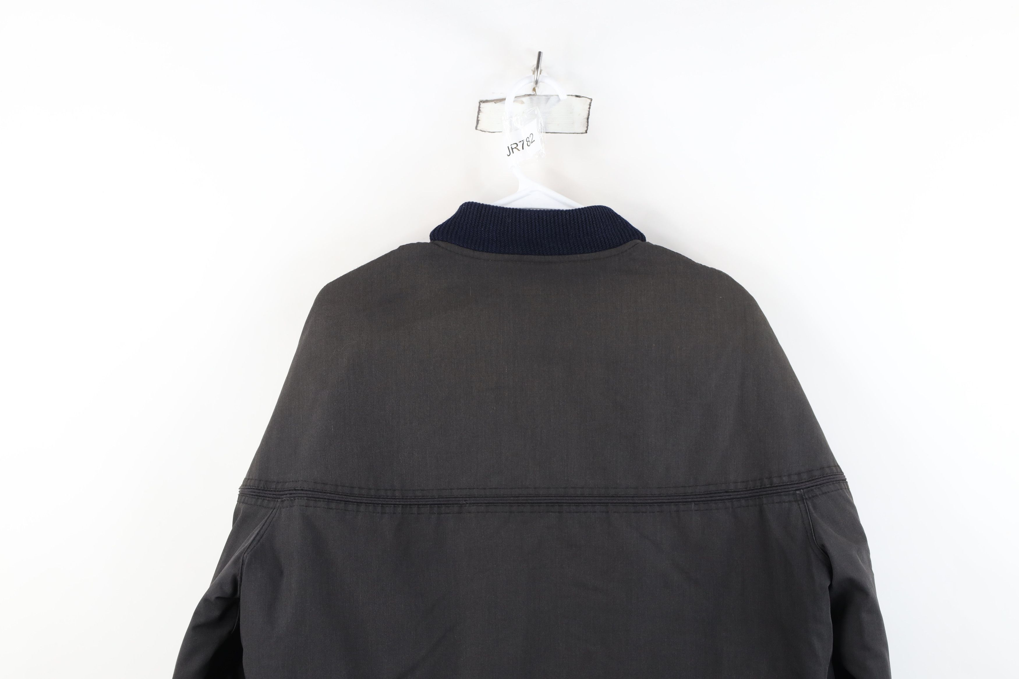 Vintage Vintage 80s 90s Streetwear Full Zip Bomber Jacket Black Size US L / EU 52-54 / 3 - 13 Thumbnail