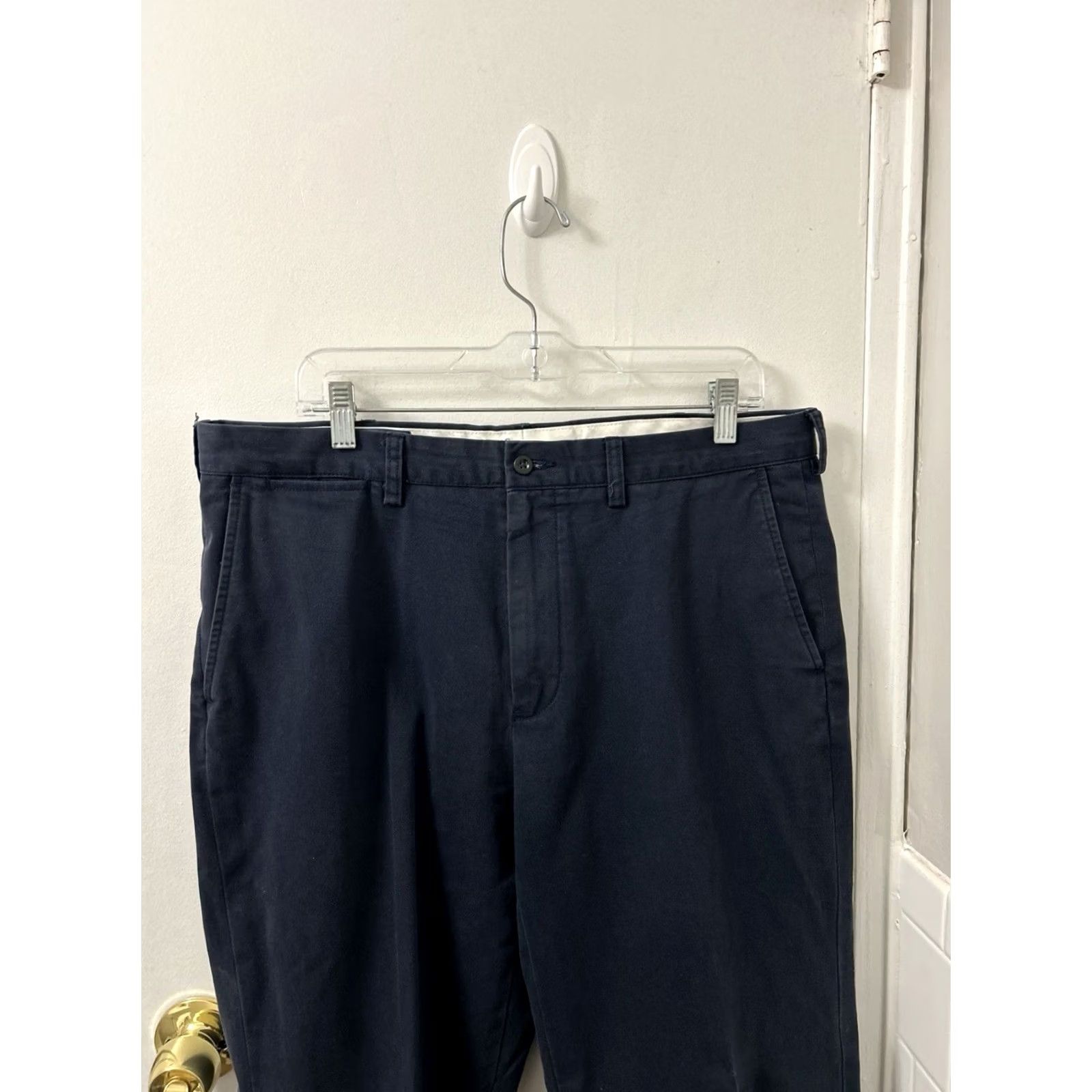 Polo Ralph Lauren VINTAGE Polo Ralph Lauren Preston Pants Mens 36x30 Navy Blue Chino Straight Fit Size US M / EU 48-50 / 2 - 2 Thumbnail