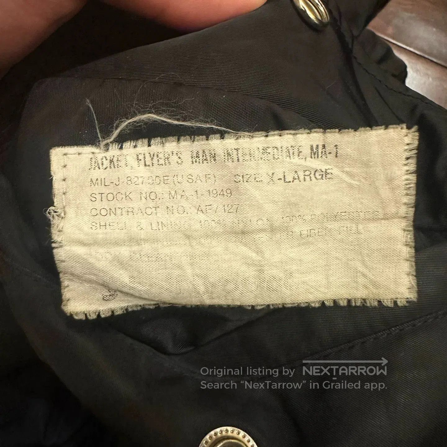 Vintage Vintage Schott Faded MA1 Bomber. Size US M / EU 48-50 / 2 - 6 Thumbnail