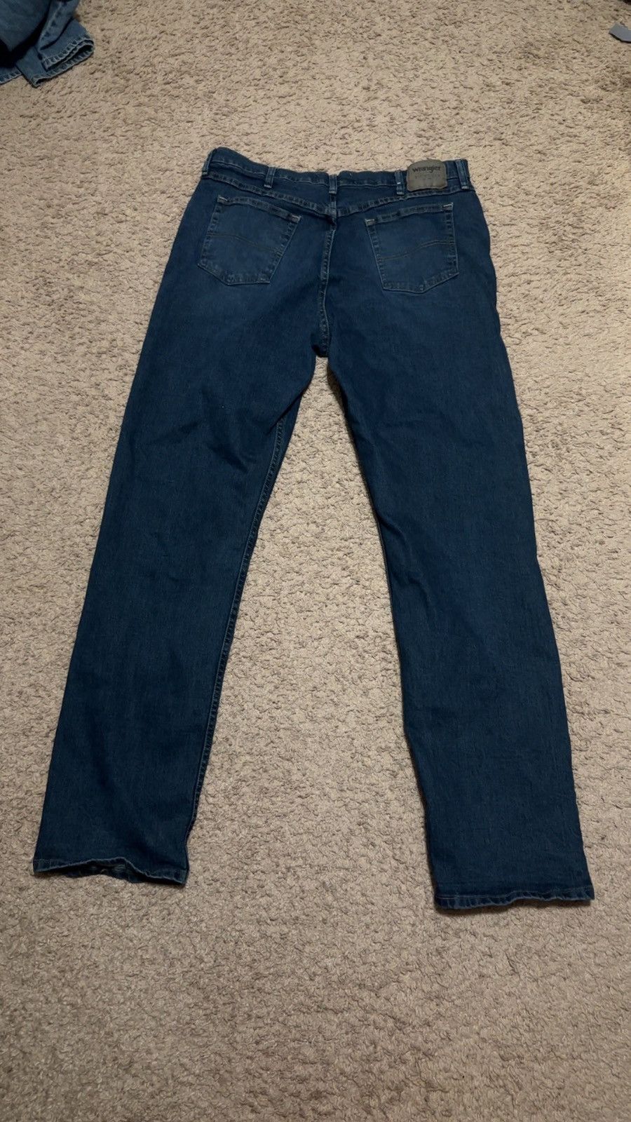 Vintage × Wrangler Wrangler blue vintage baggy jeans 36x38 retro used Size US 38 / EU 54 - 4 Thumbnail