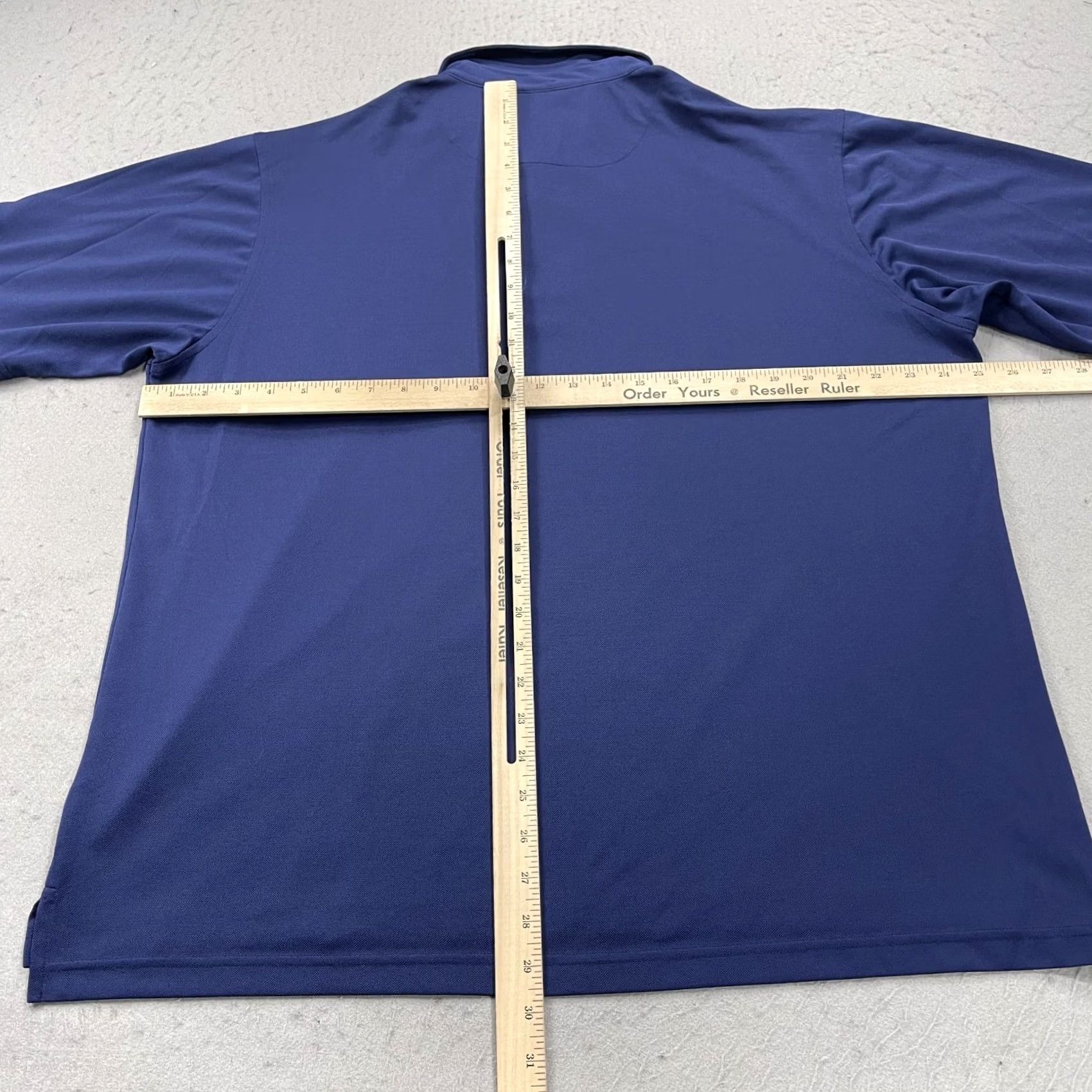 Vintage Donald Ross Polo Shirt Mens L Blue Solid Logo Golf Sportswear Shirt Size US L / EU 52-54 / 3 - 7 Thumbnail