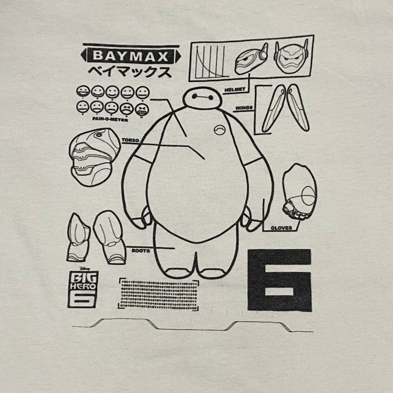 Disney Movie big hero six 6 baymax Size US M / EU 48-50 / 2 - 2 Thumbnail