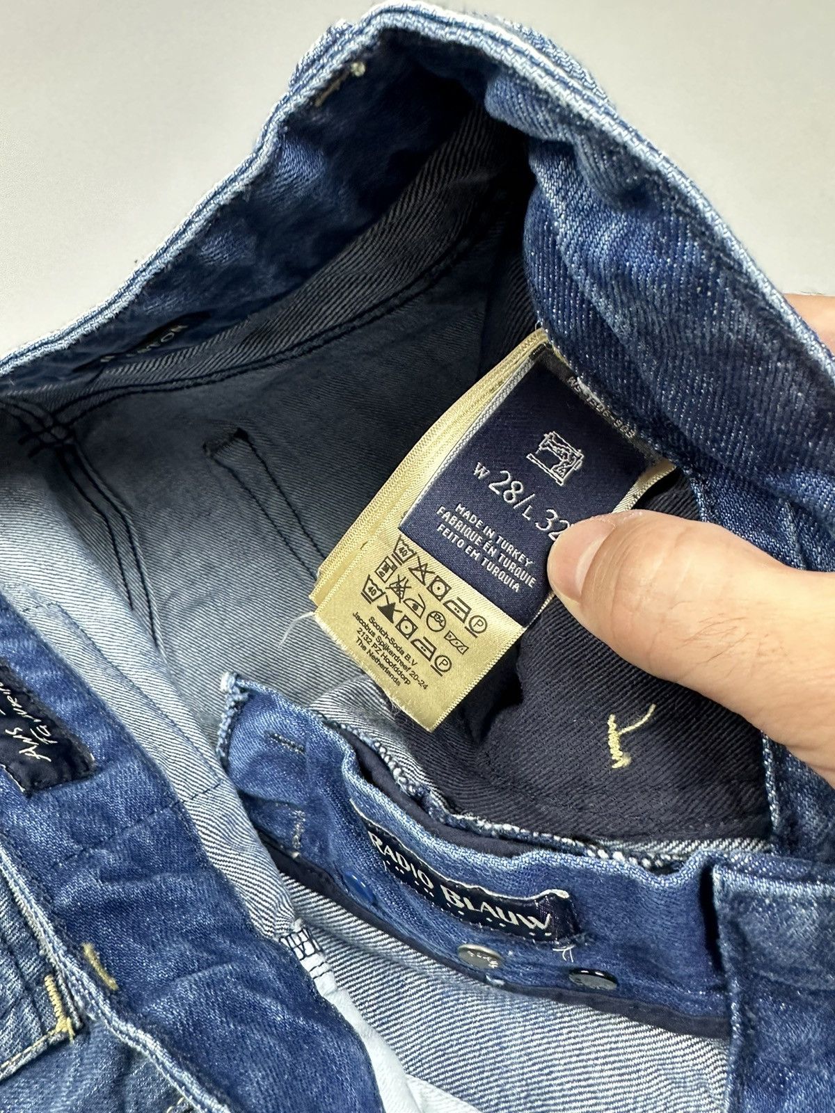 Scotch & Soda Scotch&Soda Skinny Fit Wash Blue Jeans Size US 28 / EU 44 - 5 Thumbnail