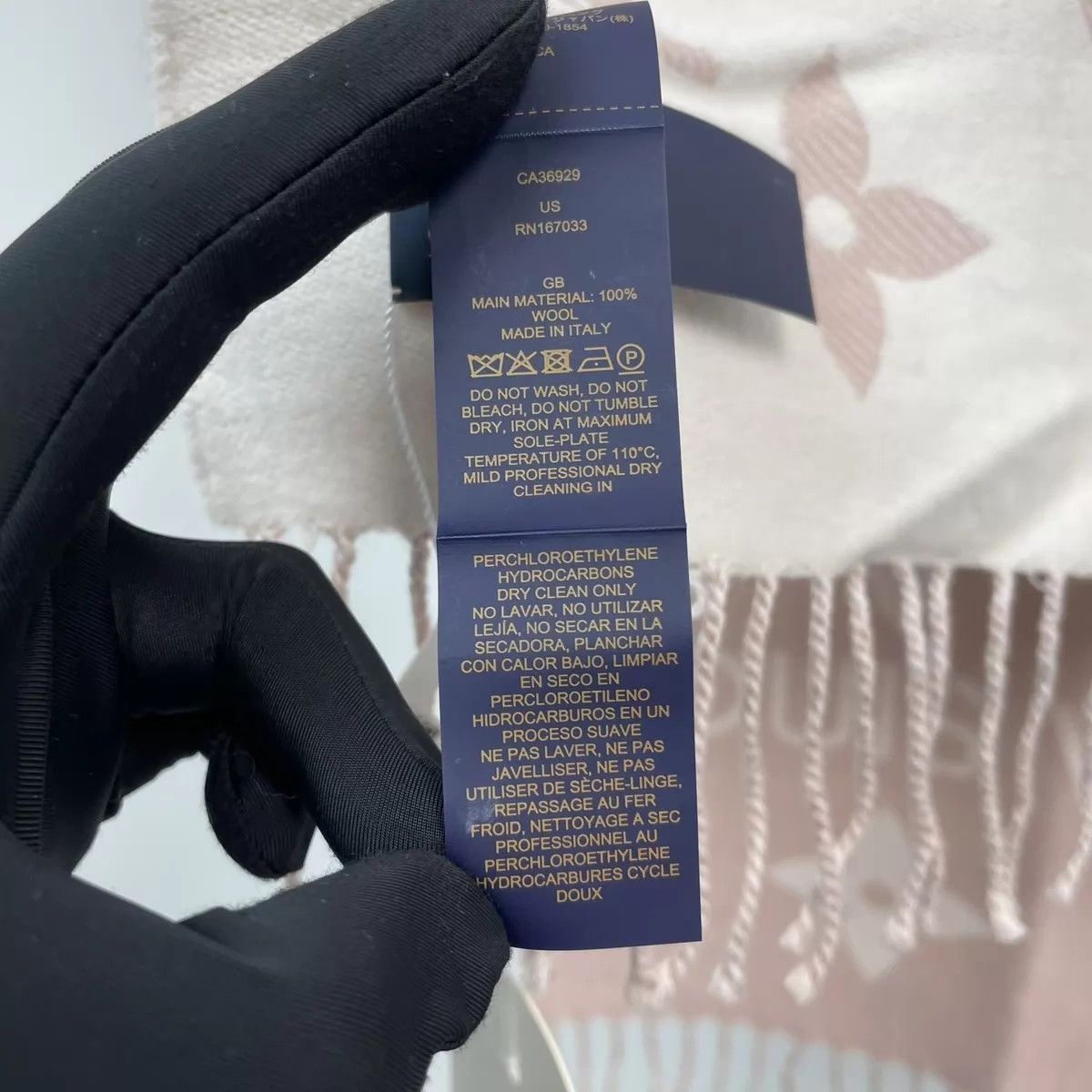 Other Louis Vuitton cashmere scarf 170x34 pink Size ONE SIZE - 4 Thumbnail