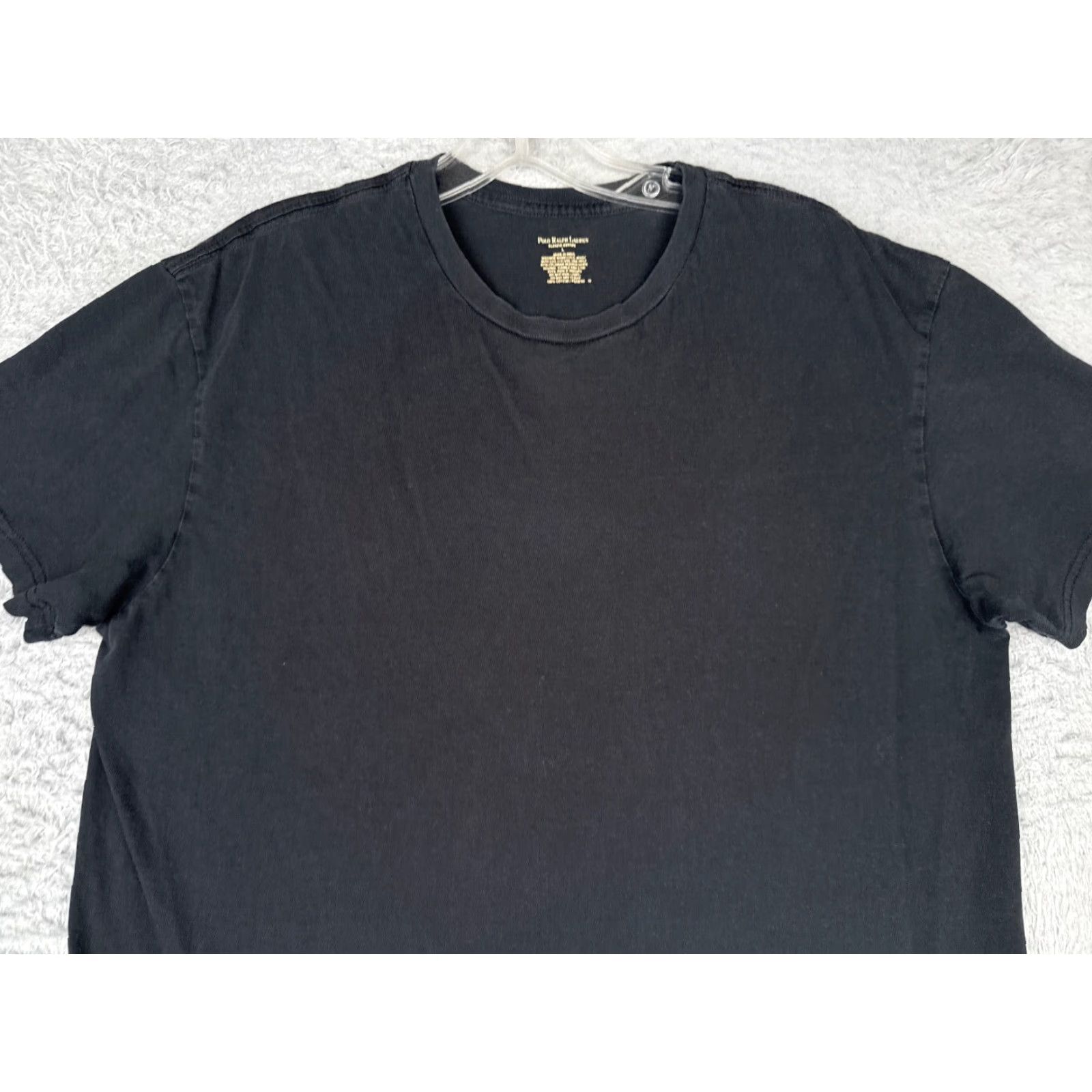 Ralph Lauren Nike Polo Ralph Lauren Shirt Adult Large Black Short Sleeve Crew Neck Cotton Read Size US L / EU 52-54 / 3 - 4 Thumbnail