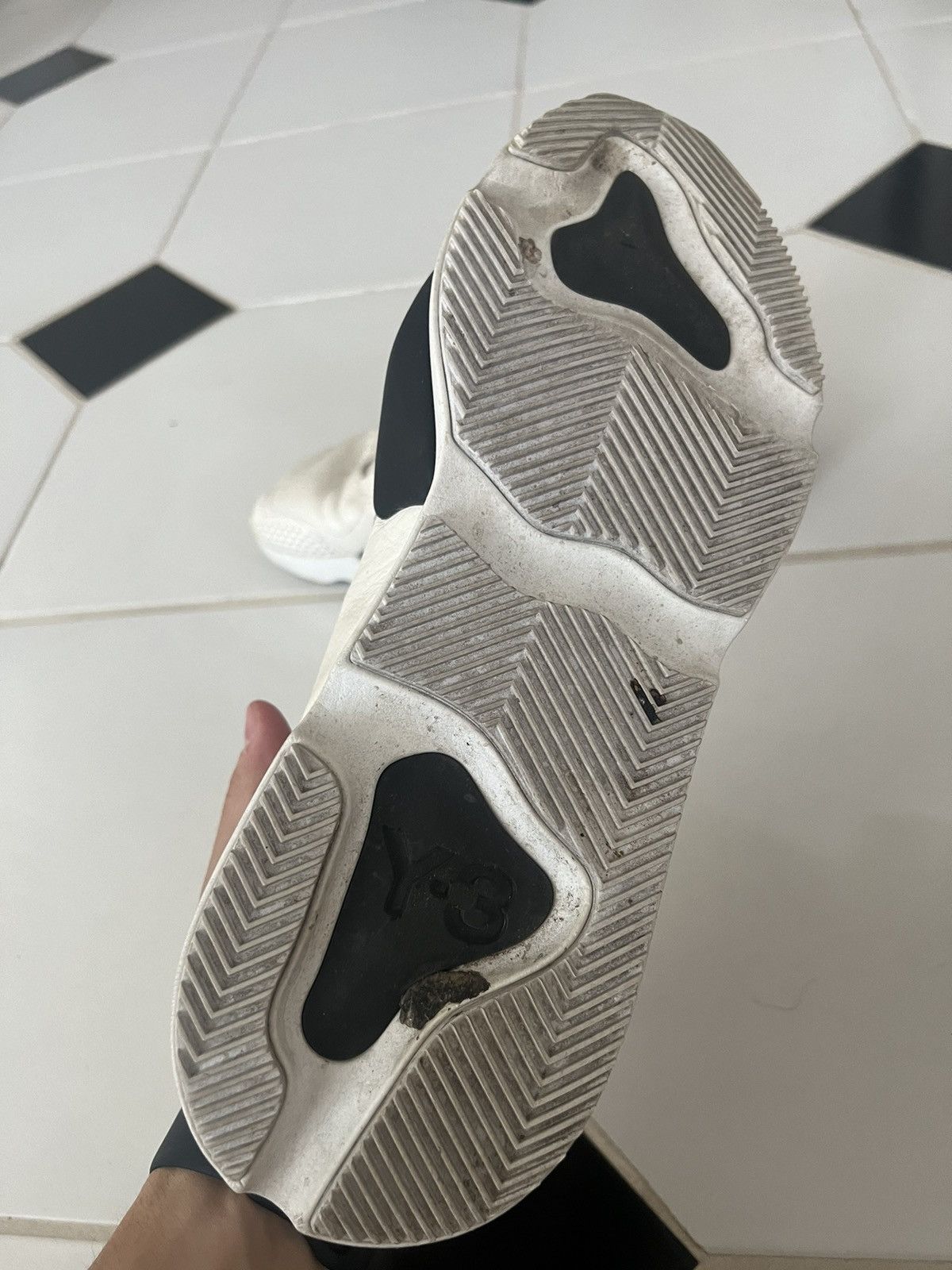 Y-3 Kaiwa Sneakers White Black Size US 11.5 / EU 44-45 - 5 Thumbnail