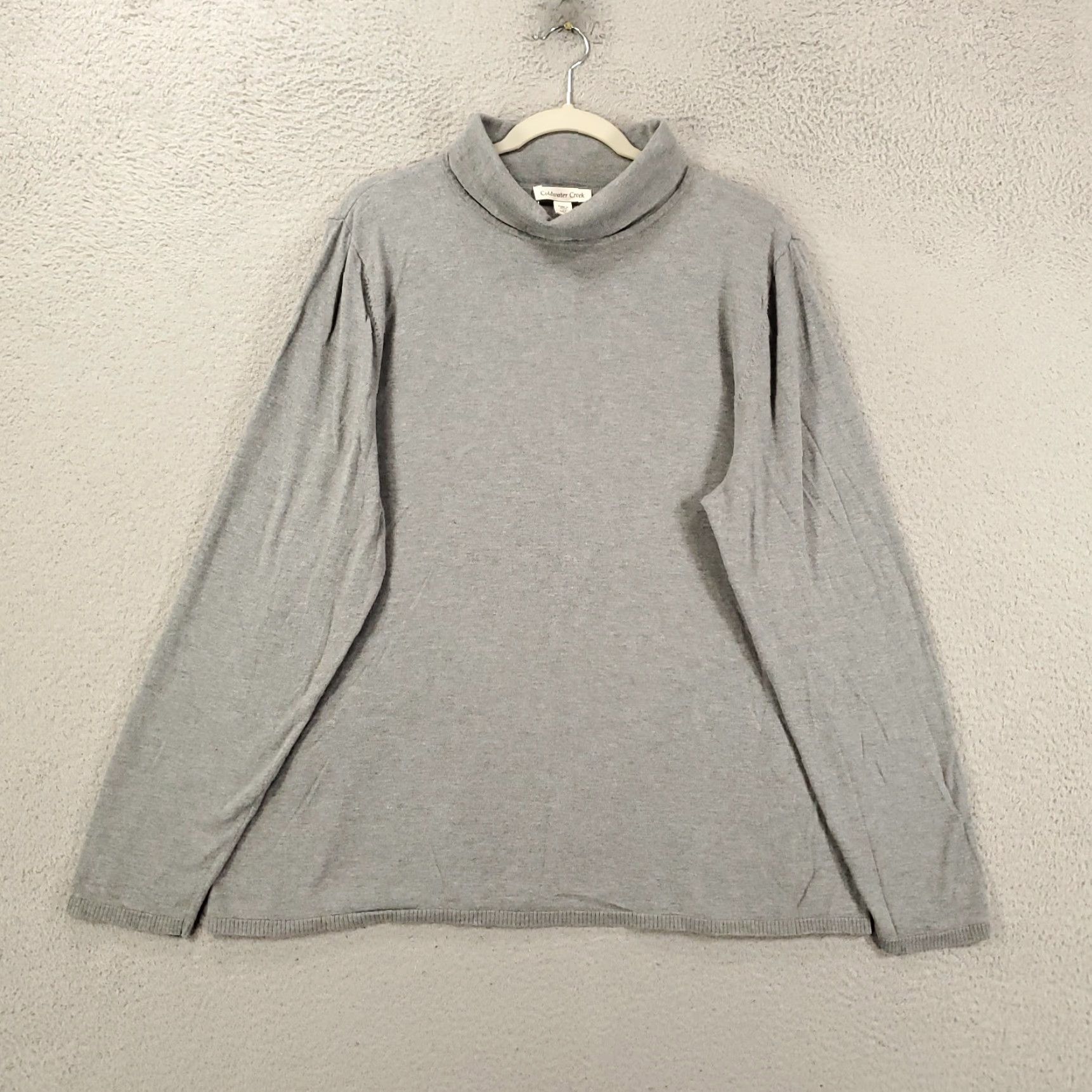 Coldwater Creek Coldwater Creek Sweater 2X Gray Cowl Neck Angora Blend Pullover Knit Classic Womens Size XXL / US 16-18 / IT 52-54 - 2 Thumbnail