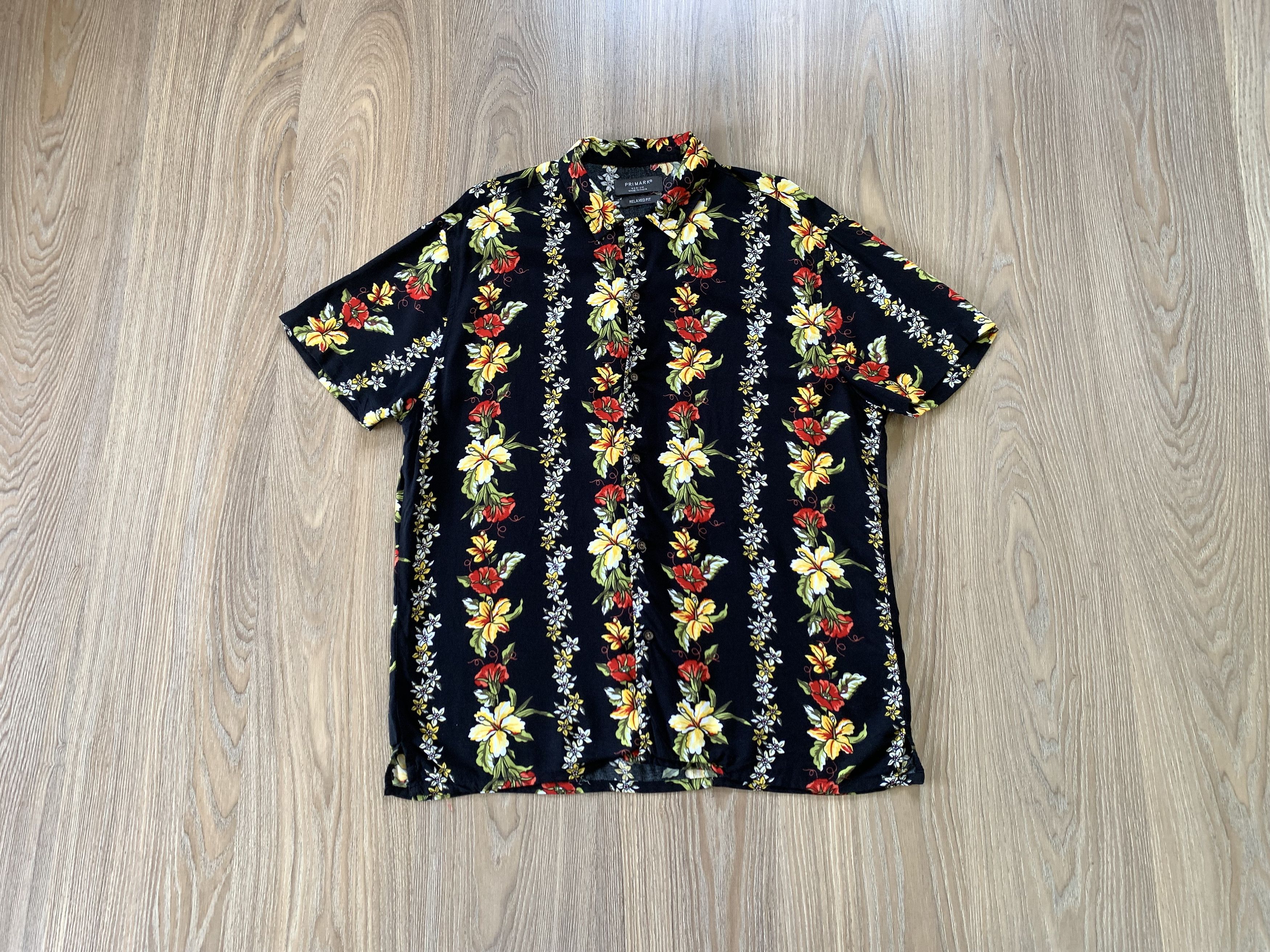 Other Primark Black Light Printed Hawaiian Shirt Size US M / EU 48-50 / 2 - 1 Thumbnail