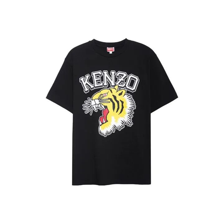 Kenzo KENZO Black Animal Print Short Sleeve T-Shirt 0079 Size US M / EU 48-50 / 2 - 1 Thumbnail