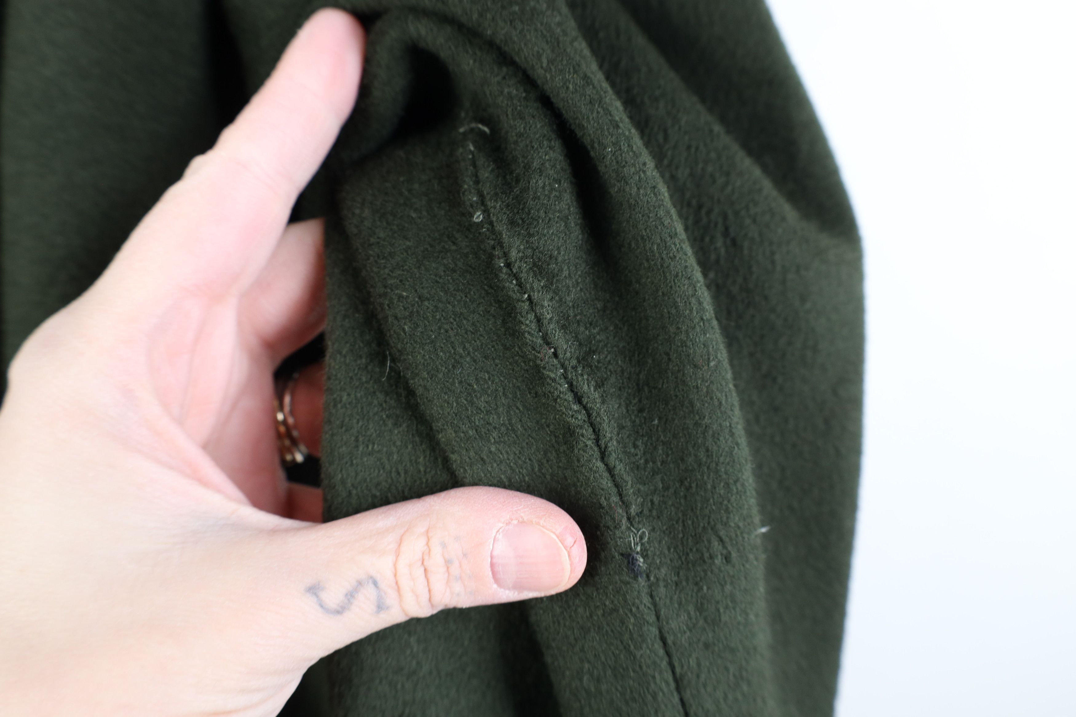 Vintage Vintage 90s Streetwear Belted Trench Coat Jacket Green USA Size XXL / US 16-18 / IT 52-54 - 12 Thumbnail