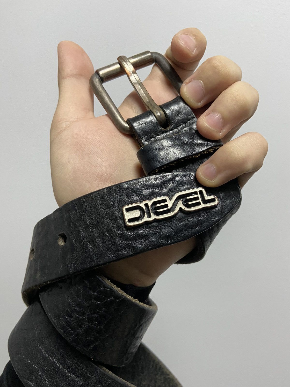 Diesel × Vintage Diesel Belt Vintage Avant Garde Y2K Style small Logo Size ONE SIZE - 2 Thumbnail