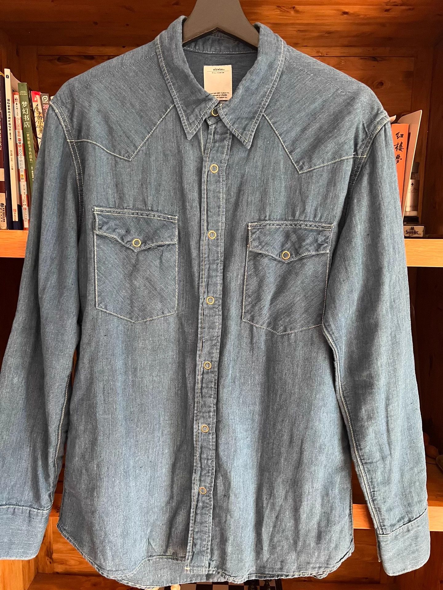 Visvim visvim 2015 indigo dyed car drop sleeve shirt Size US M / EU 48-50 / 2 - 4 Thumbnail