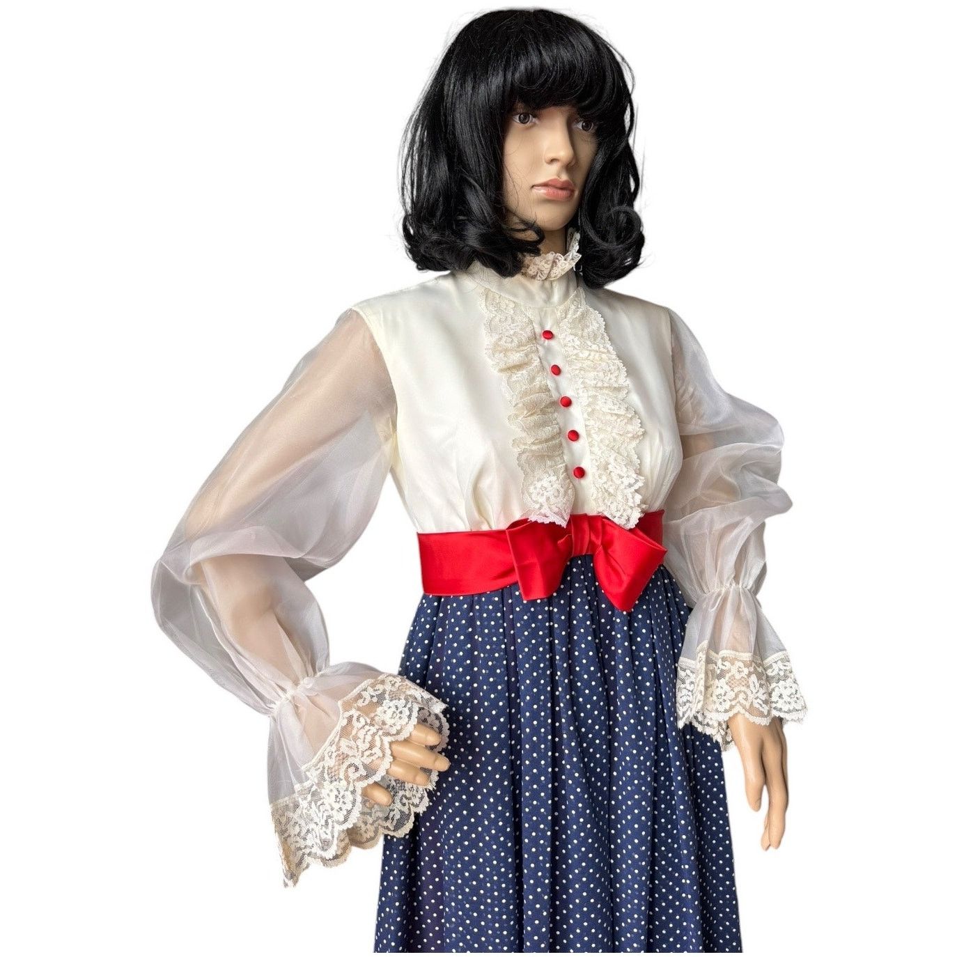 Vintage 1900s Vtg Edwardian Style Mary Poppins Dress small- medium Size S / US 4 / IT 40 - 9 Thumbnail