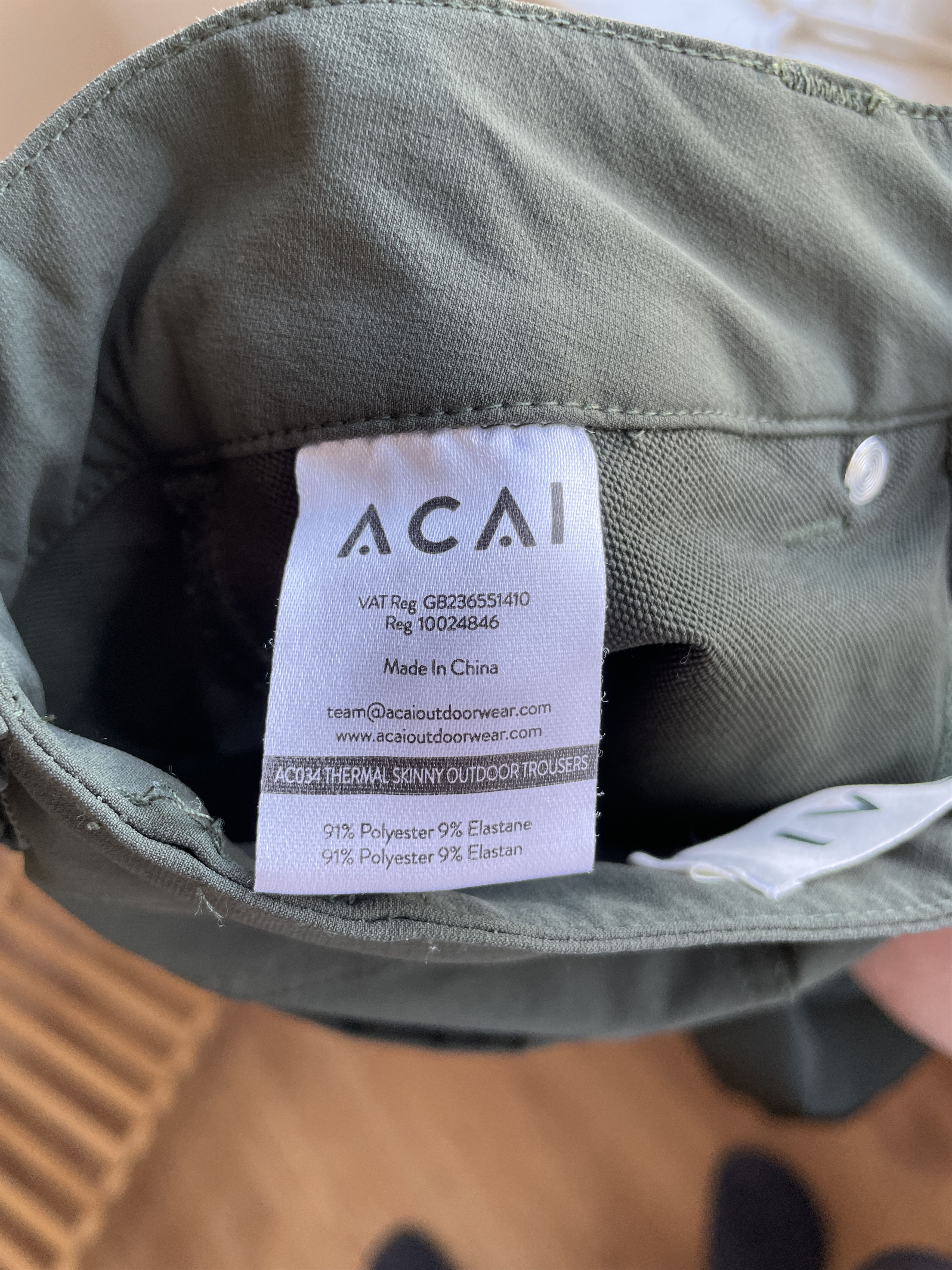 Other ACAI Womens Thermal Skinny Outdoor Trousers Size 26" / US 2 / IT 38 - 9 Thumbnail