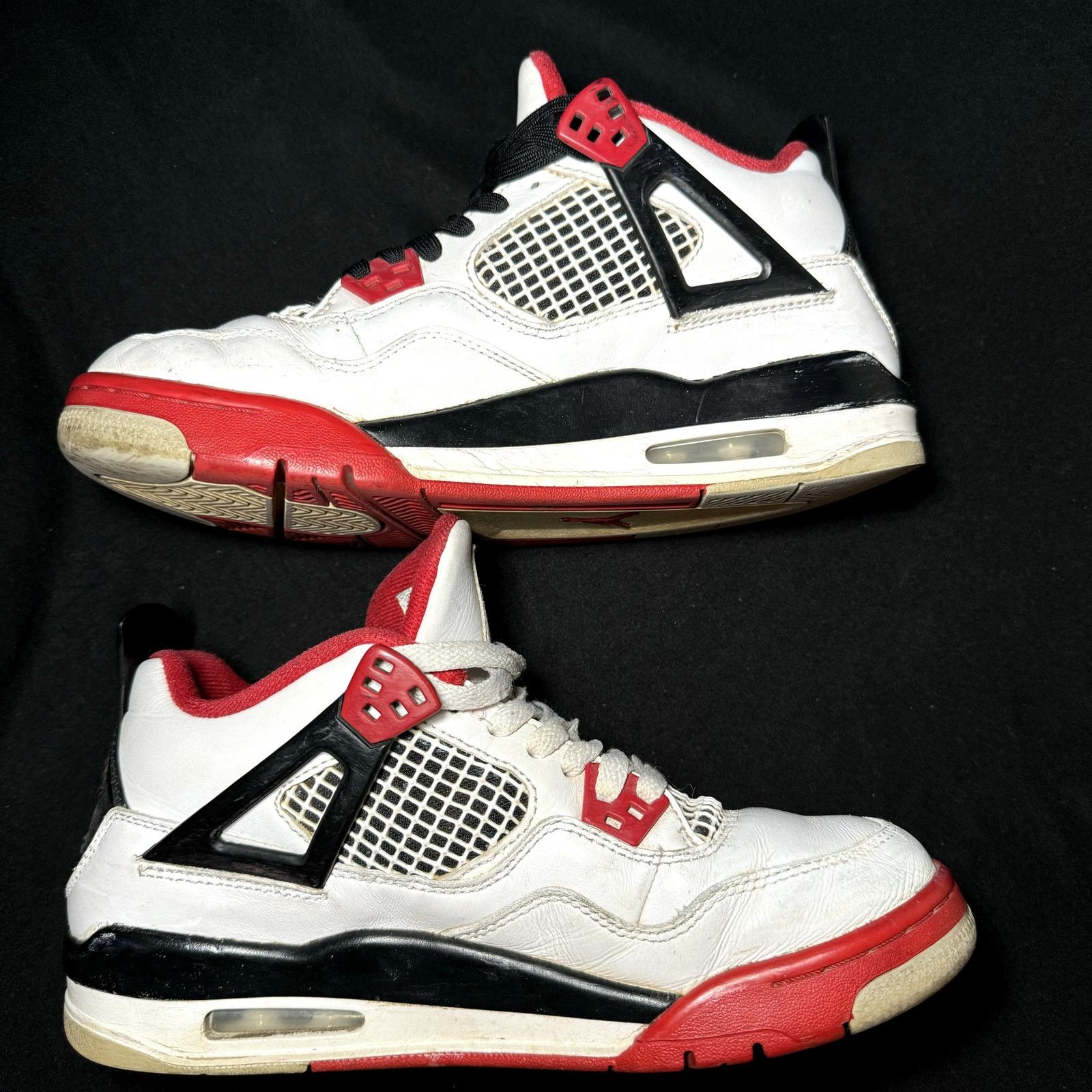 Jordan Brand × Nike Nike Air Jordan 4 Retro OG GS Fire Red 2020 - Size 6.5 Size US 6.5 / EU 39-40 - 3 Thumbnail