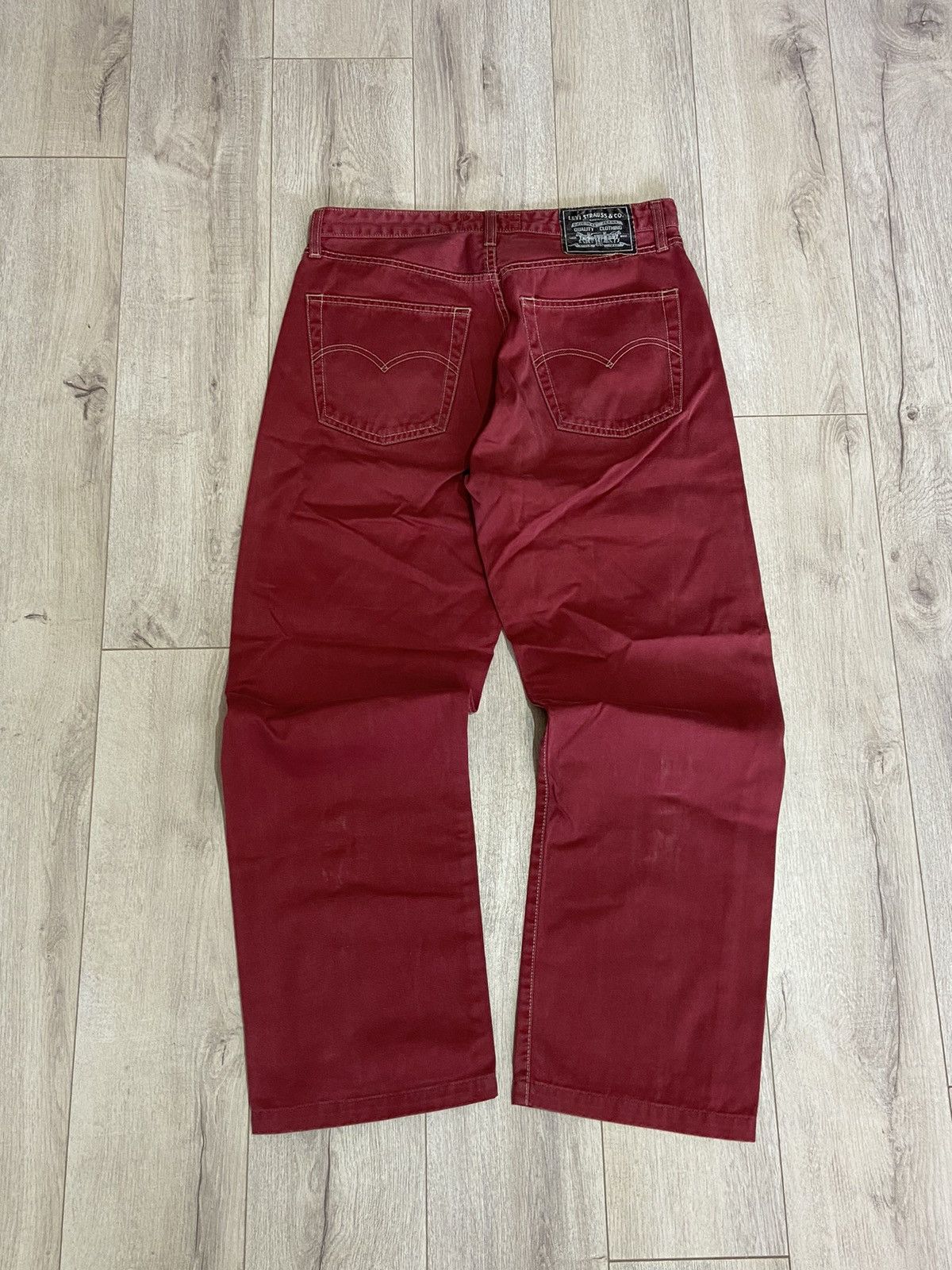 Levi's × Vintage Levi’s vintage pants red 90’S Size US 34 / EU 50 - 1 Thumbnail