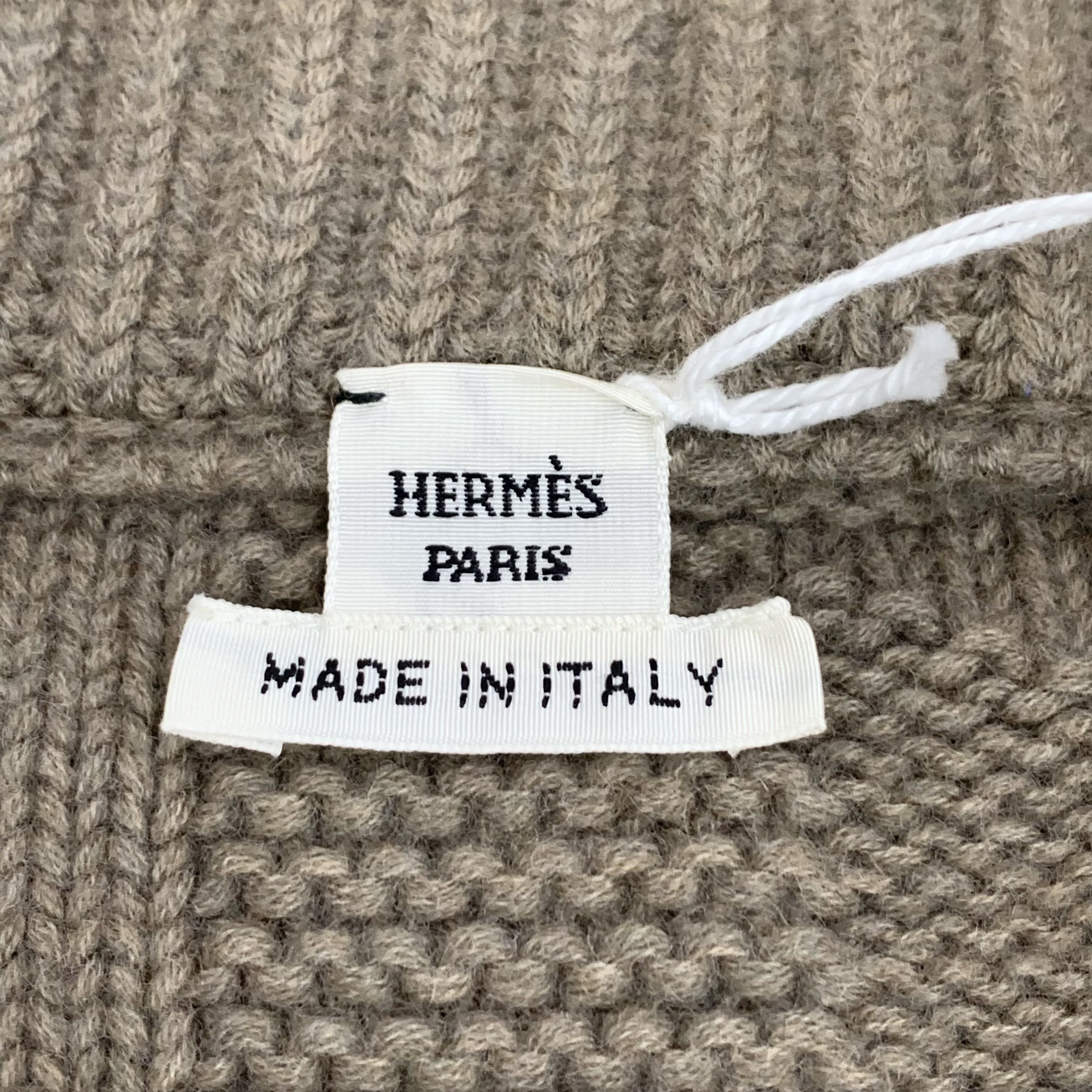 Hermes Hermes Textured Wool Zip Knit Jacket (XXS) Size XXS / US 00 / IT 34 - 2 Thumbnail
