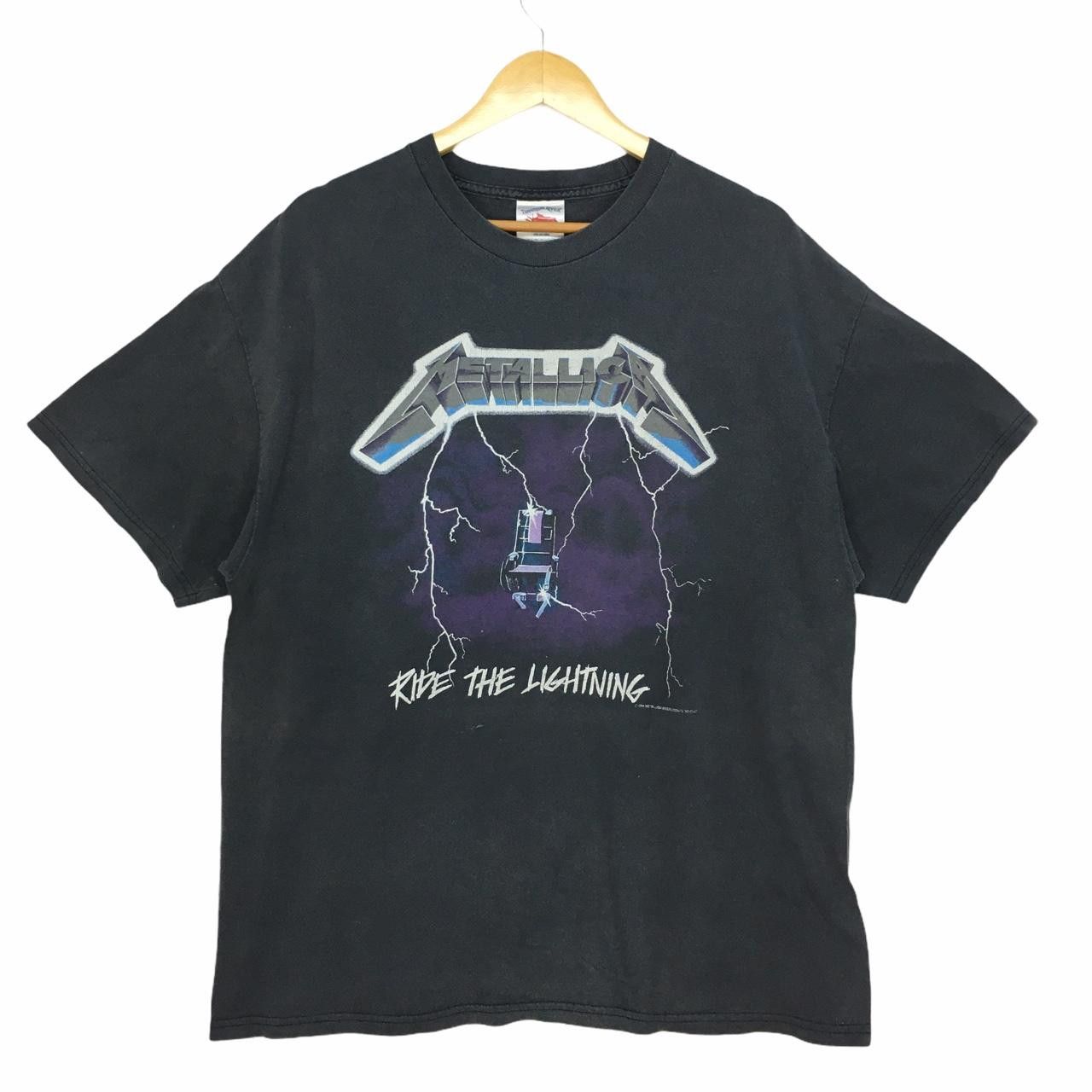 Band Tees × Metallica Vtg 1994 METALLICA Ride The Lightning Album Tour Tee Shirt Size US XL / EU 56 / 4 - 2 Thumbnail