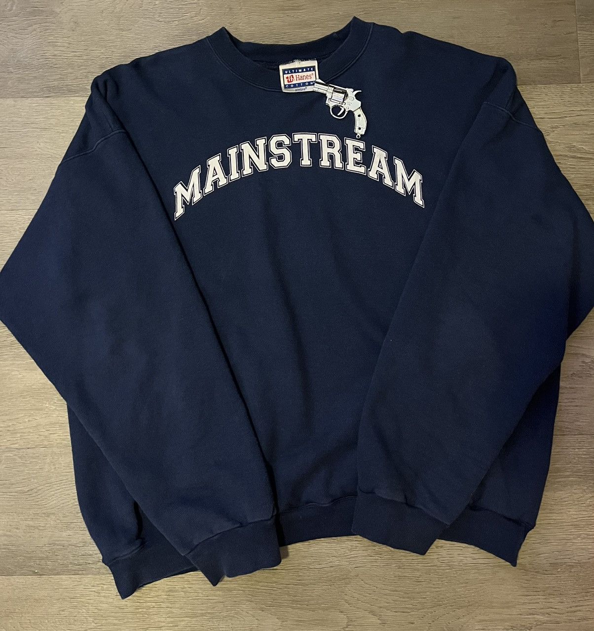 Vintage 80s Sweatshirt MainStream Size US L / EU 52-54 / 3 - 1 Thumbnail