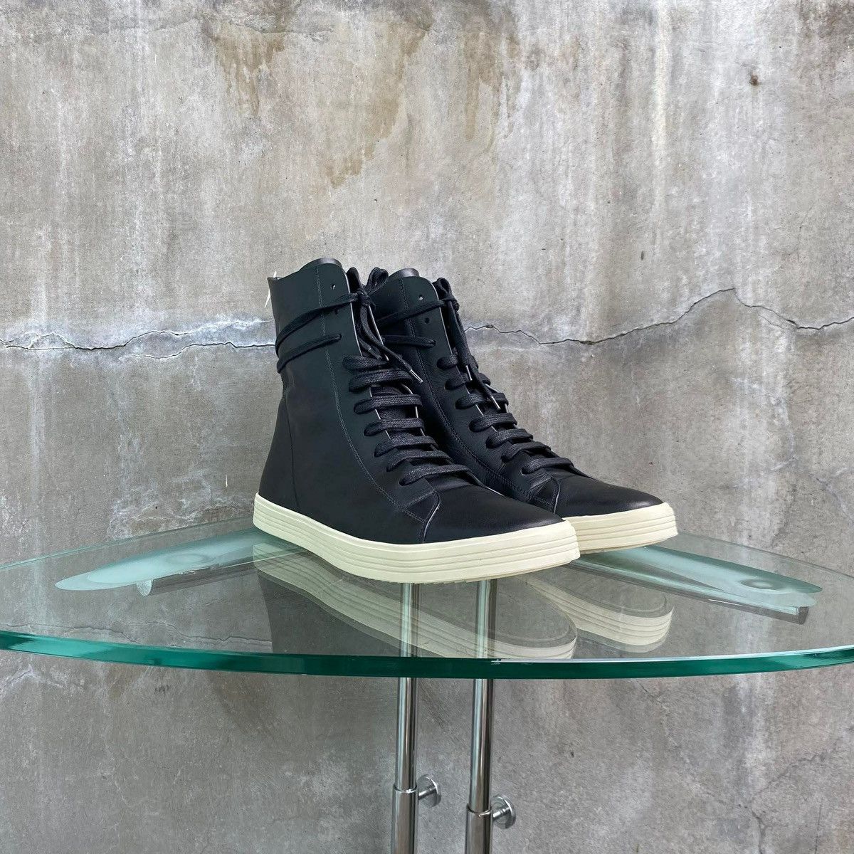 Rick Owens FW2016 ‘Mastodon’ OWENSCORP High Top Calf Leather Sneaker Size US 9.5 / EU 42-43 - 1 Thumbnail