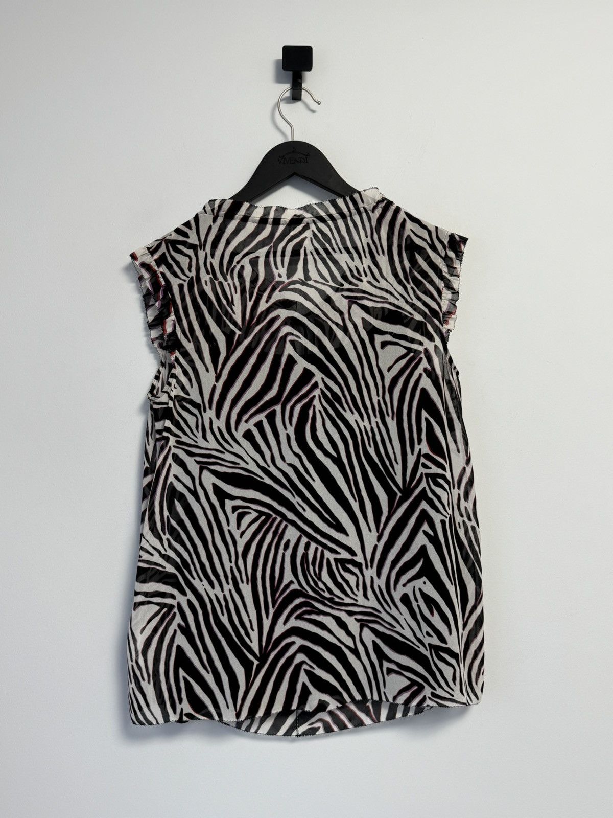 Escada ESCADA Women’s Zebra Print Sleeveless Blouse – Size 38 (M) Size XS / US 0-2 / IT 36-38 - 13 Thumbnail