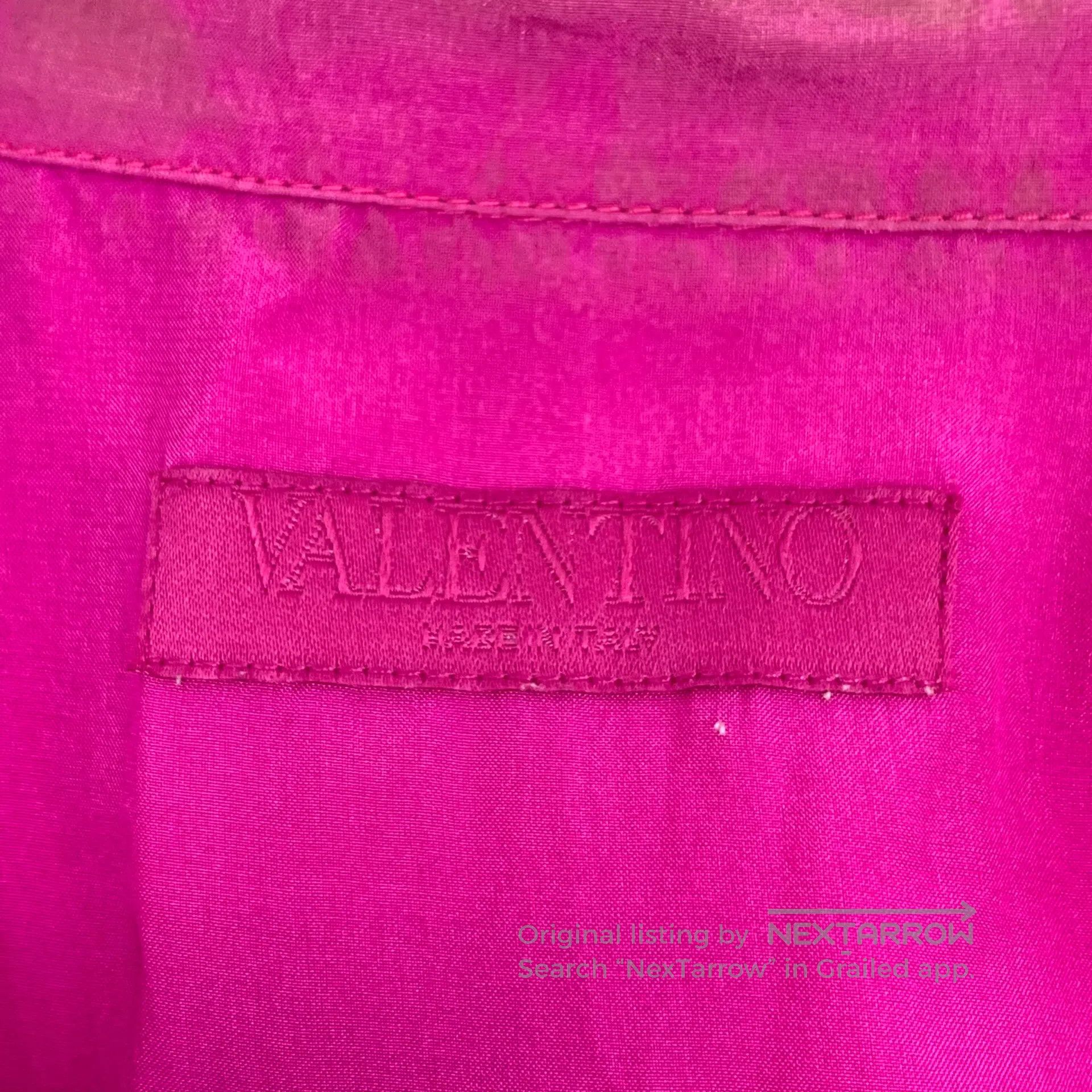 Valentino Valentino Pitaya color mulberry silk lapel single-breasted Size S / US 4 / IT 40 - 5 Thumbnail