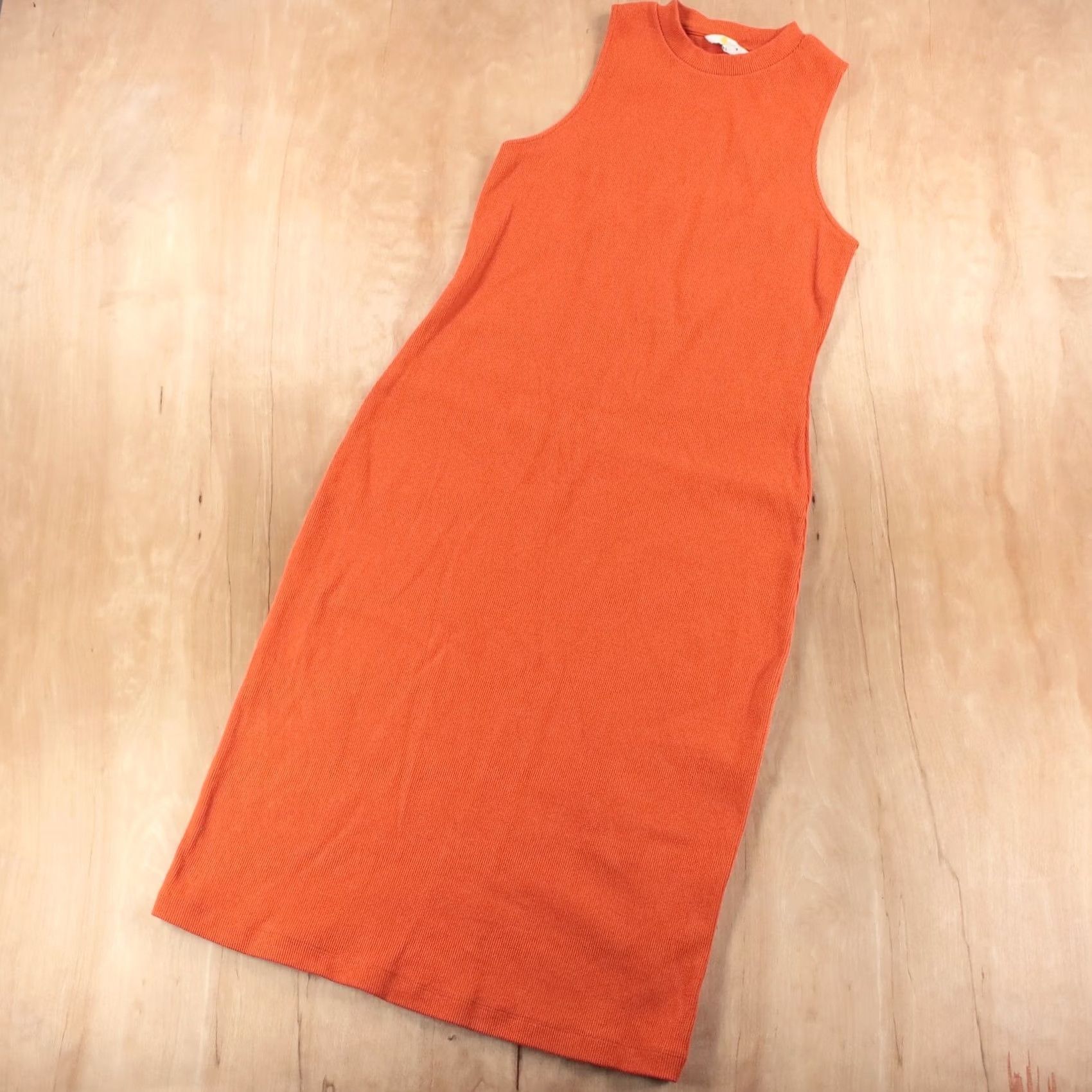 Boden Boden sleeveless jersey cotton tank dress Midi Petites 8 Orange Women Sleeveless Crew Neck Knit Jersey Sheath 90s? Size M / US 6-8 / IT 42-44 - 2 Thumbnail